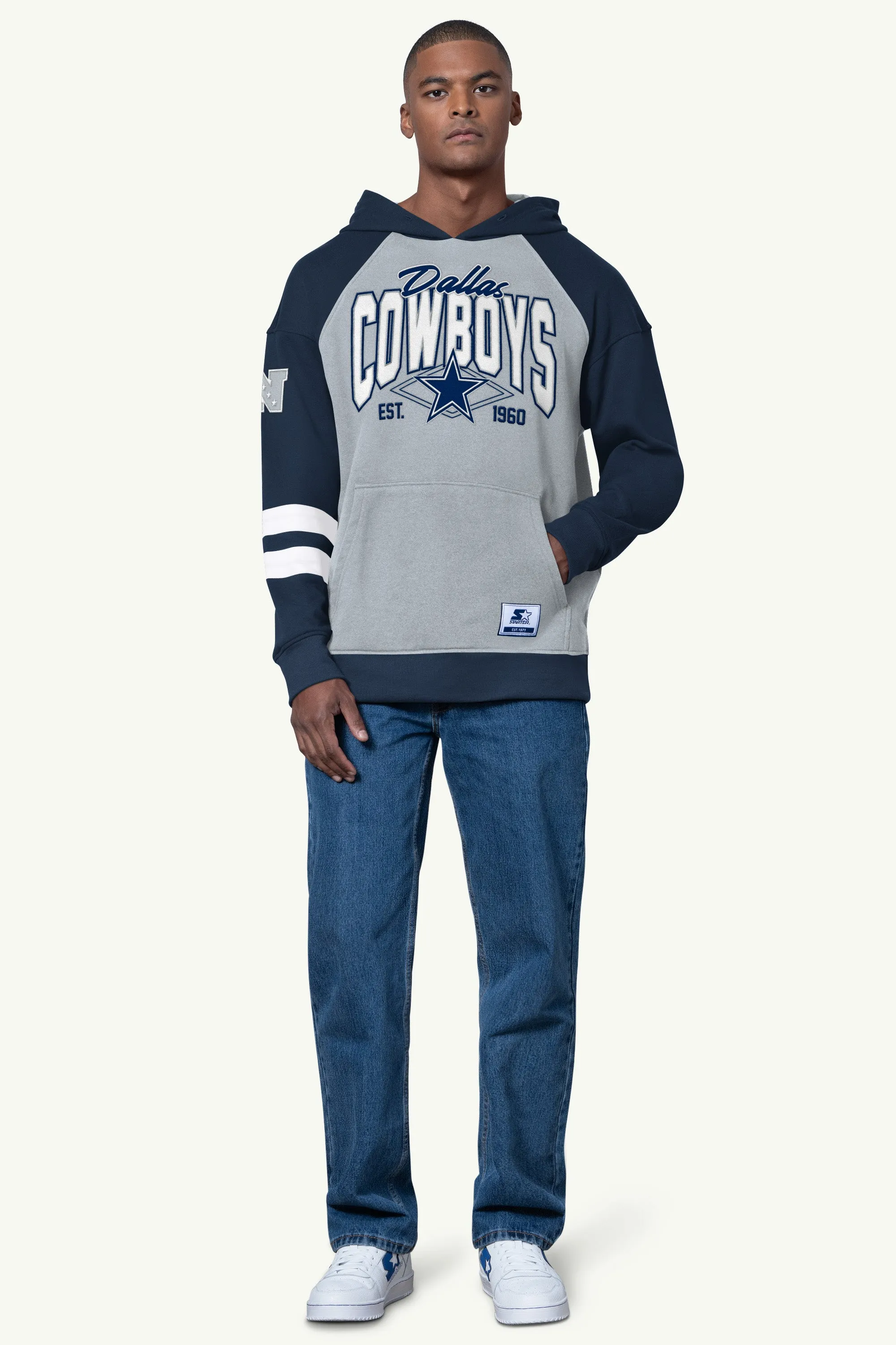 MENS DALLAS COWBOYS INTERCEPTION COLORBLOCK HOODIE sold by Starter product image thumbnail 2