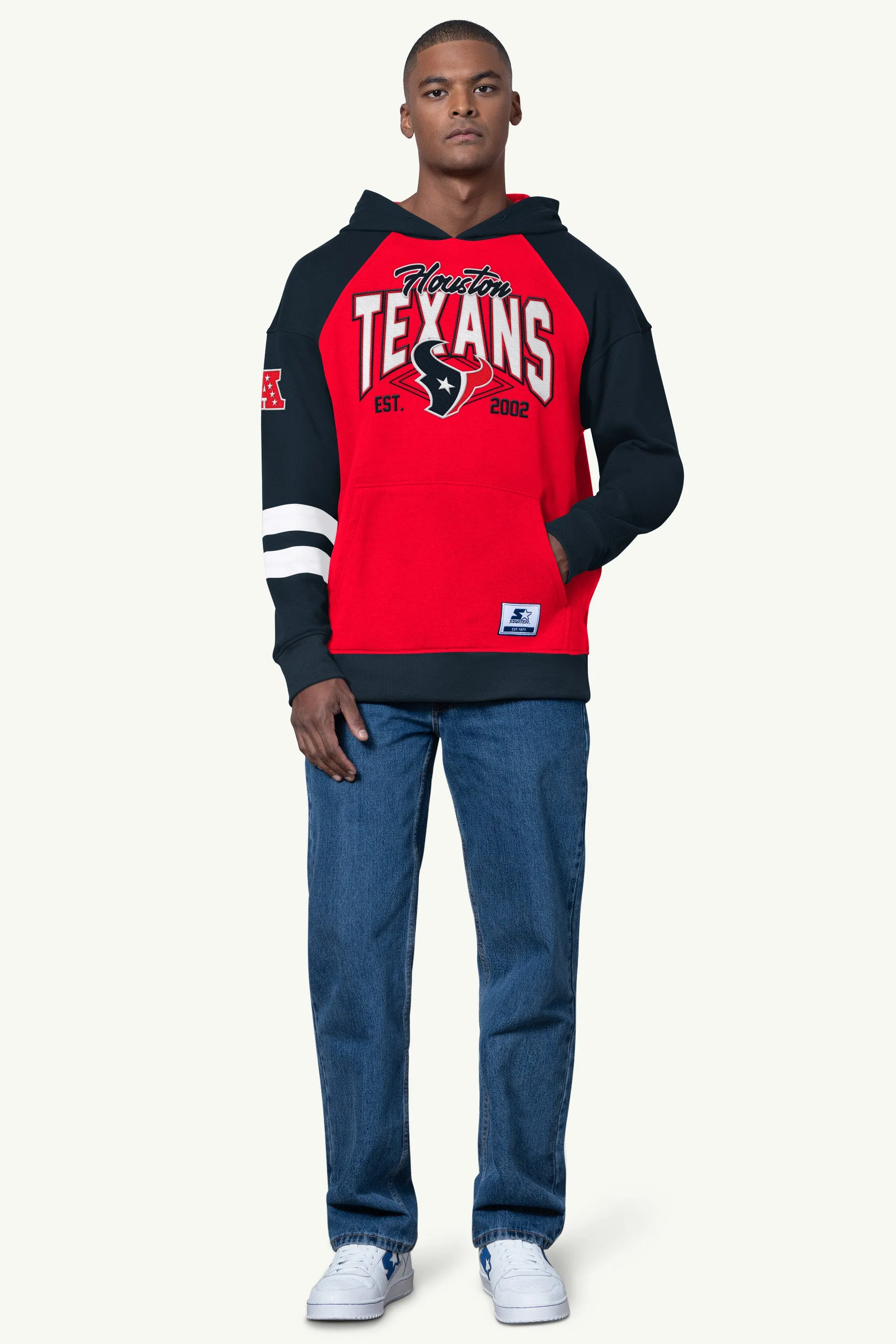 MENS HOUSTON TEXANS INTERCEPTION COLORBLOCK HOODIE sold by Starter product image thumbnail 2