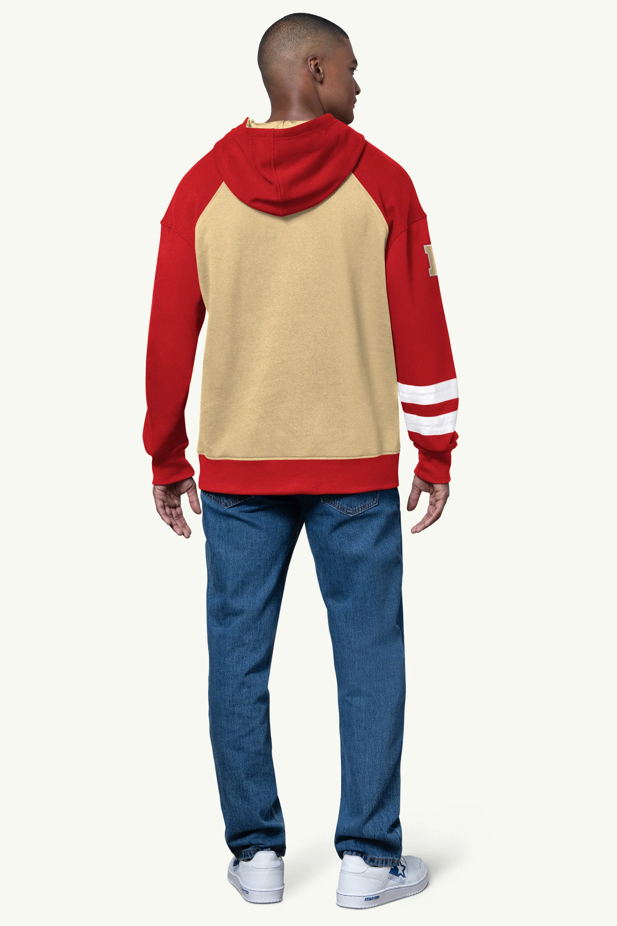 MENS SAN FRANCISCO 49ERS INTERCEPTION COLORBLOCK HOODIE sold by Starter product image thumbnail 3