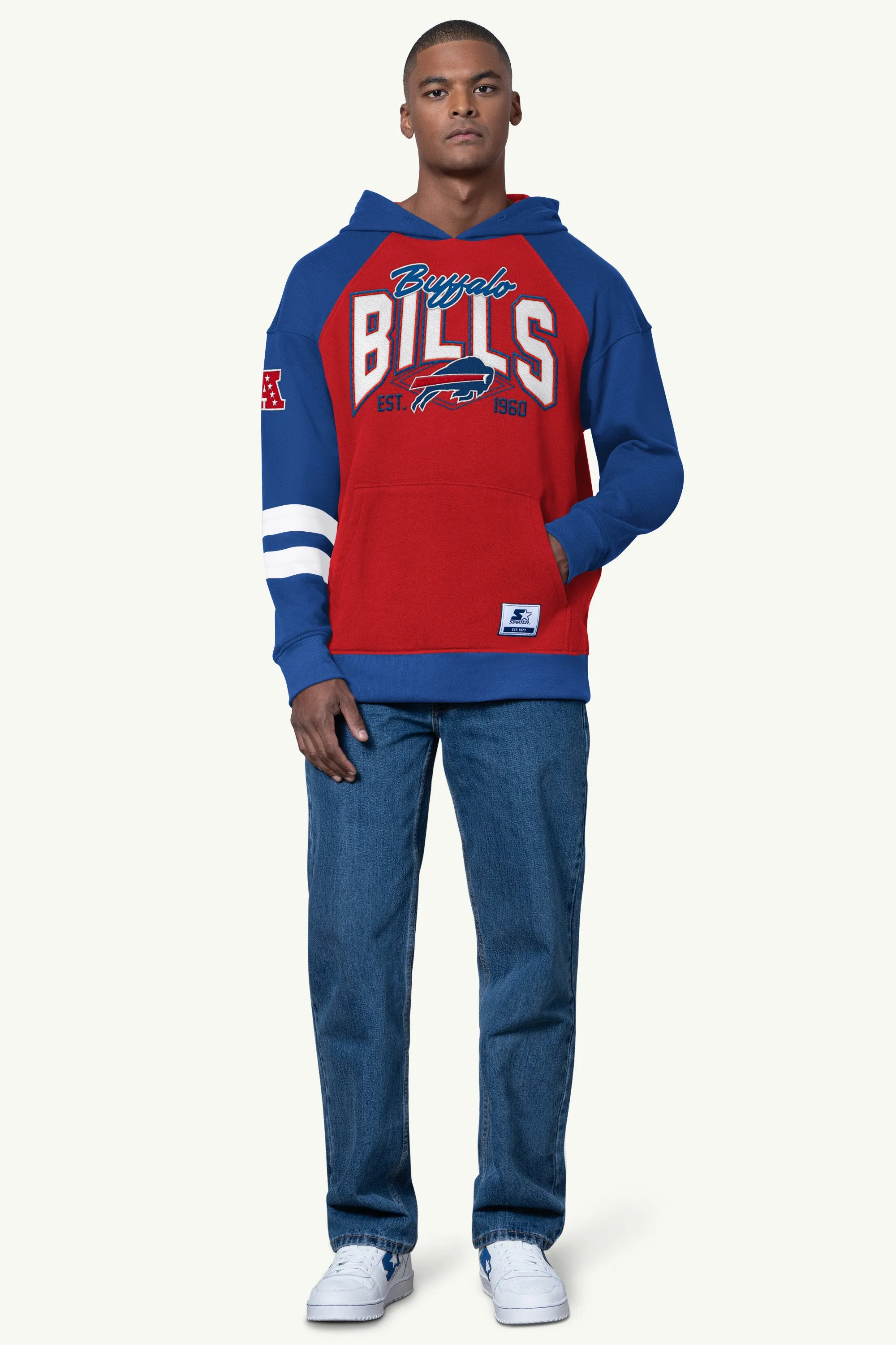 MENS BUFFALO BILLS INTERCEPTION COLORBLOCK HOODIE sold by Starter product image thumbnail 2