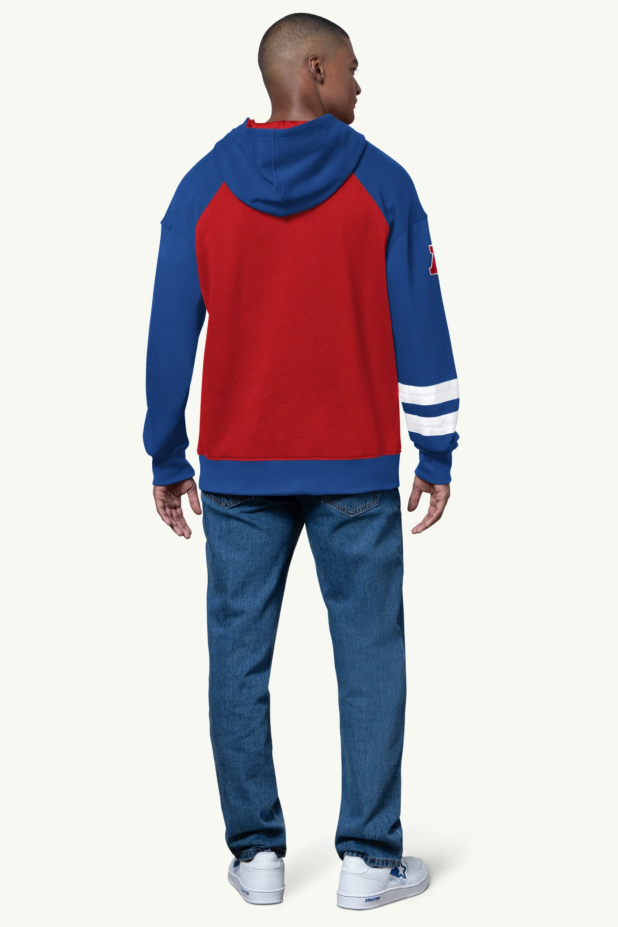 MENS BUFFALO BILLS INTERCEPTION COLORBLOCK HOODIE sold by Starter product image thumbnail 3