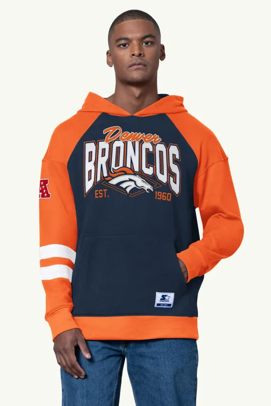 MENS DENVER BRONCOS INTERCEPTION COLORBLOCK HOODIE sold by Starter