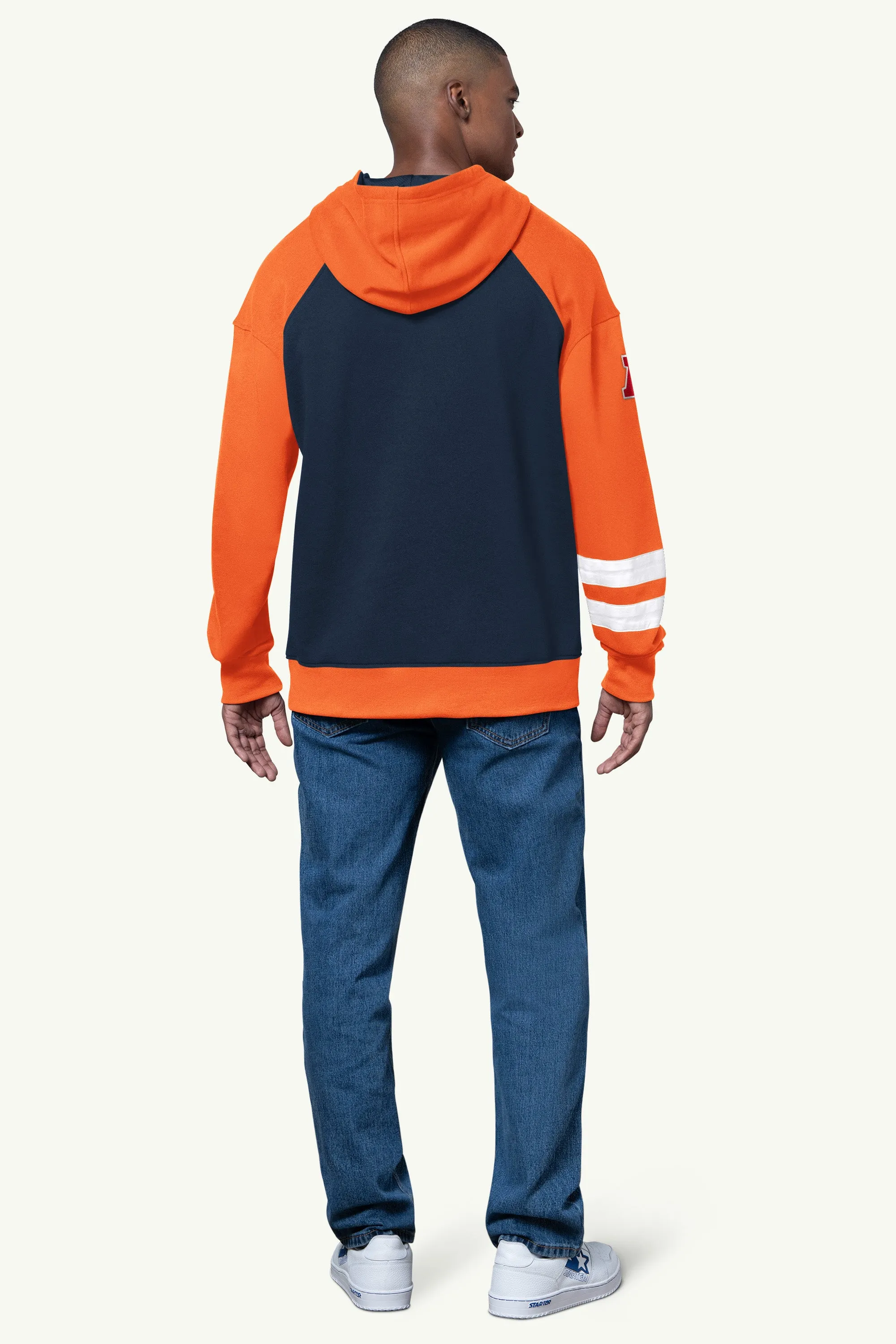 MENS DENVER BRONCOS INTERCEPTION COLORBLOCK HOODIE sold by Starter product image thumbnail 3