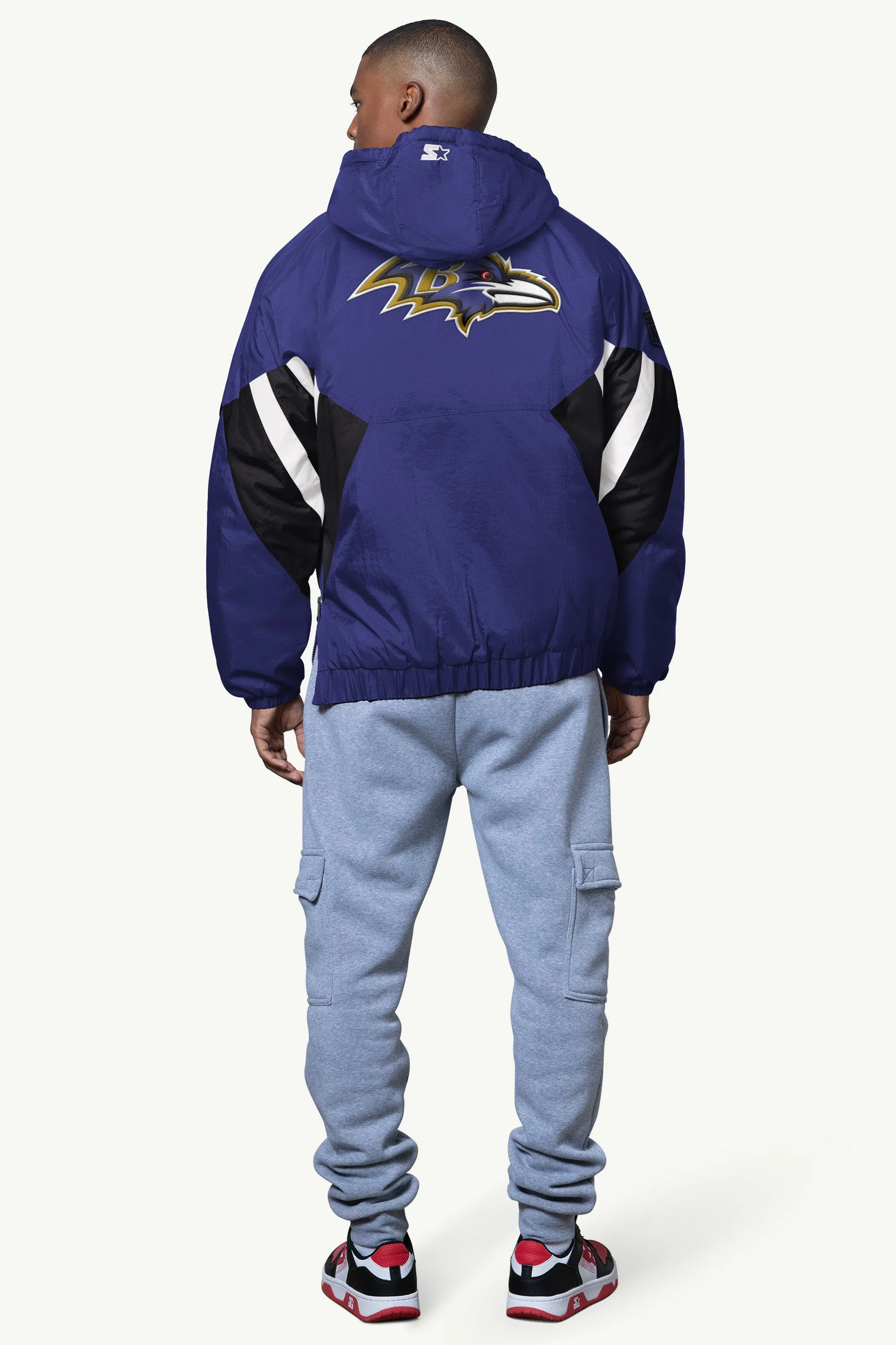 MENS BALTIMORE RAVENS LINE UP BREAKAWAY CRINKLE POPOVER sold by Starter product image thumbnail 2