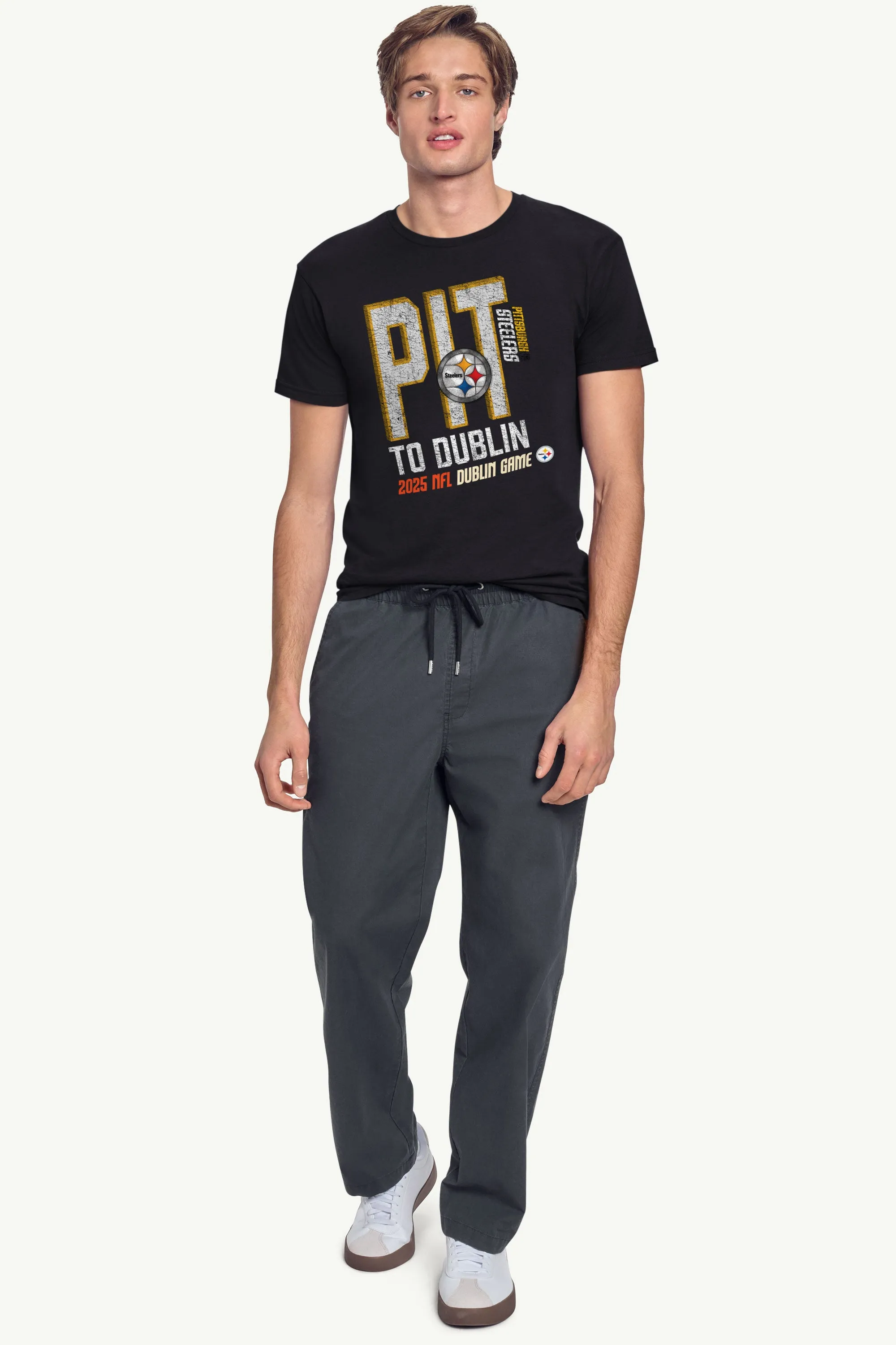 MENS PITTSBURGH STEELERS TO DUBLIN WE GO T SHIRT sold by Starter product image thumbnail 2