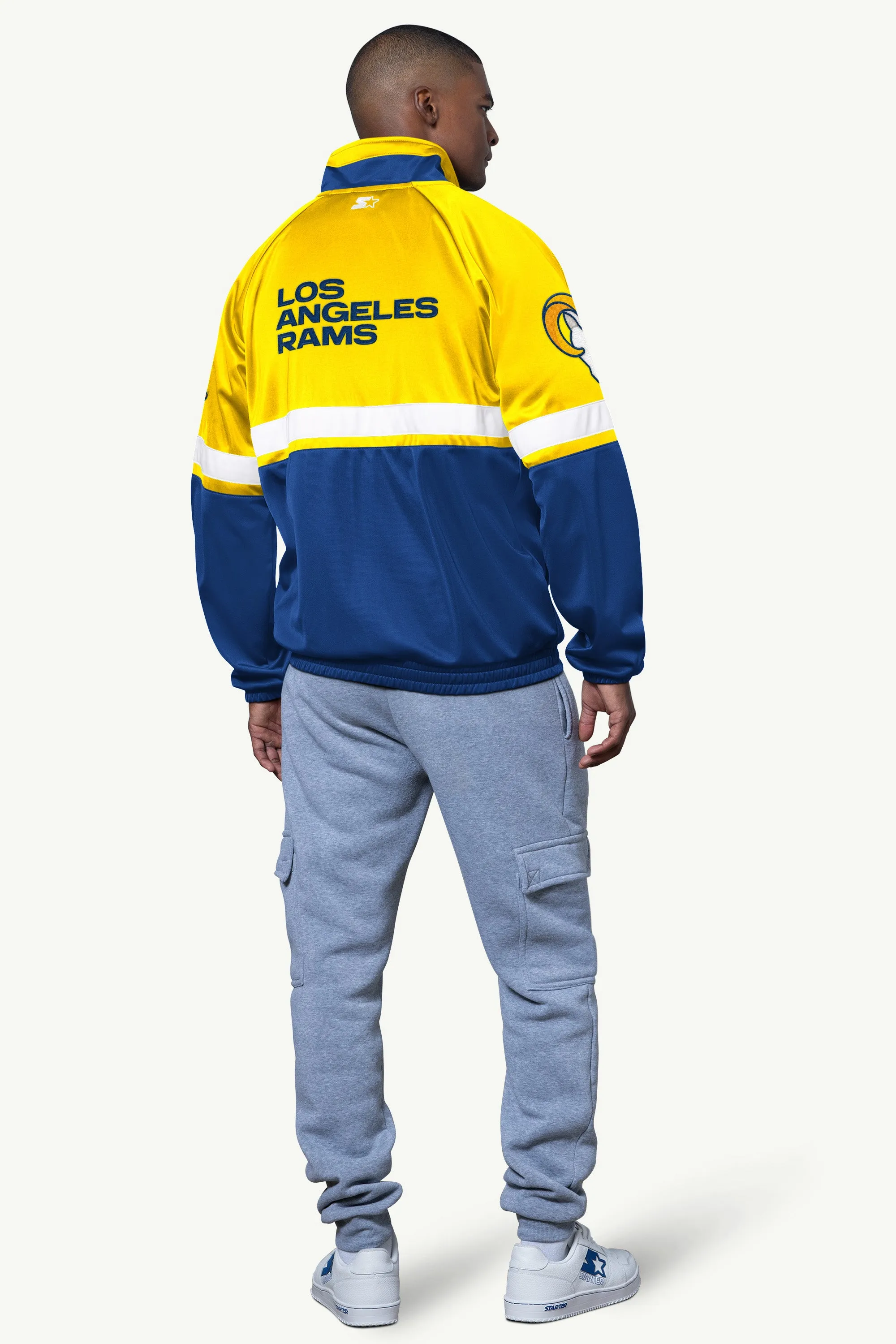 MENS LOS ANGELES RAMS VETERAN TRACK JACKET sold by Starter product image thumbnail 2