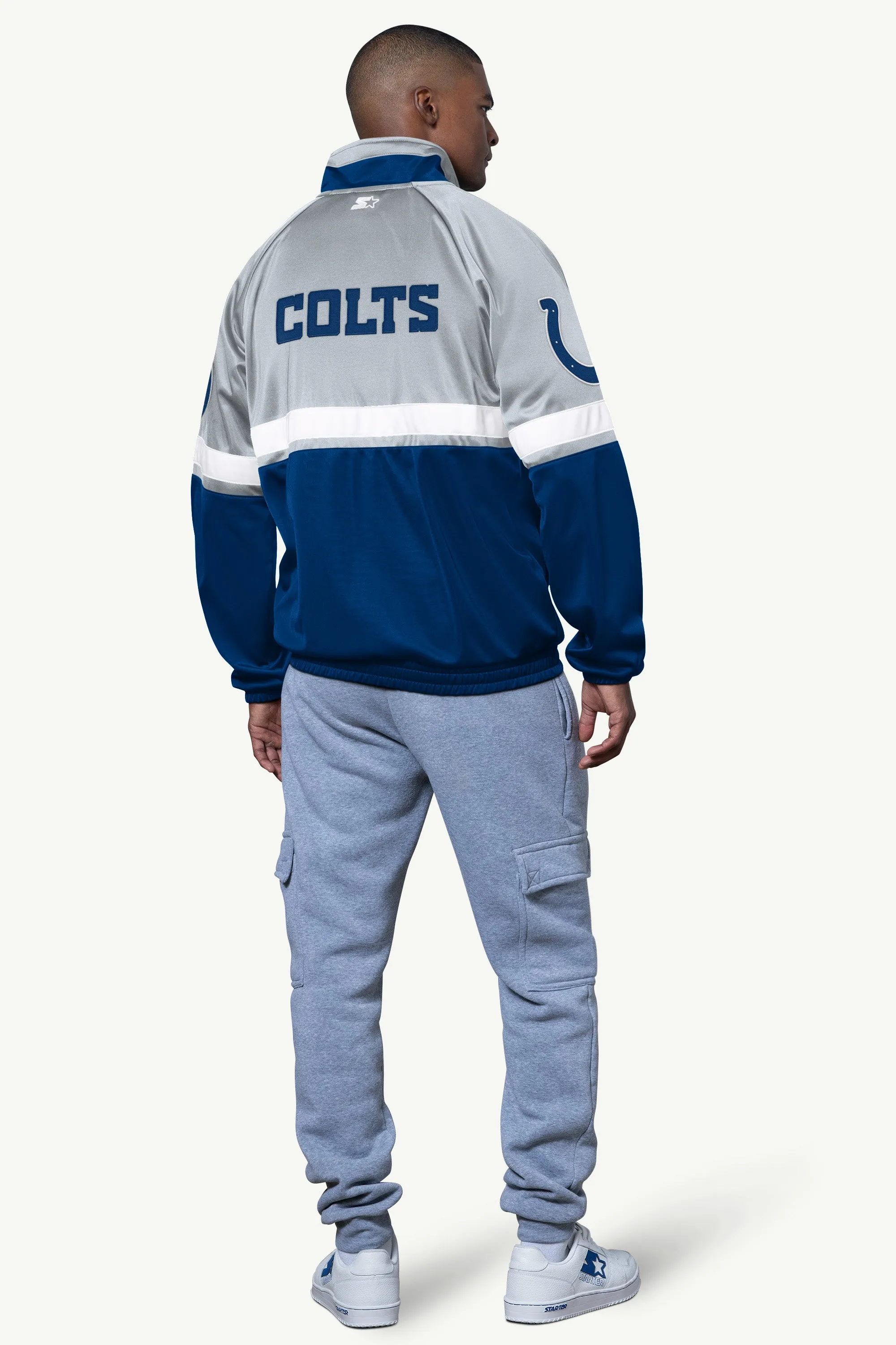MENS INDIANAPOLIS COLTS VETERAN TRACK JACKET sold by Starter product image thumbnail 2