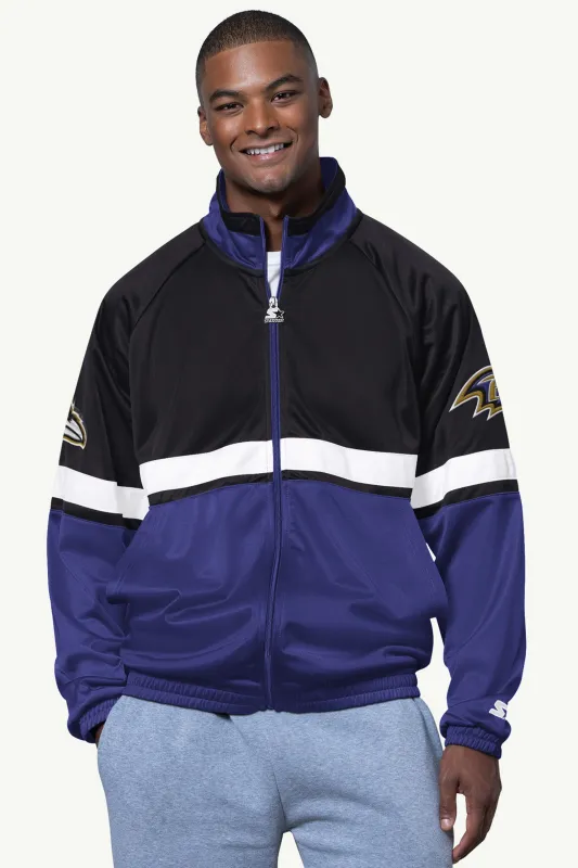 MENS BALTIMORE RAVENS VETERAN TRACK JACKET sold by Starter