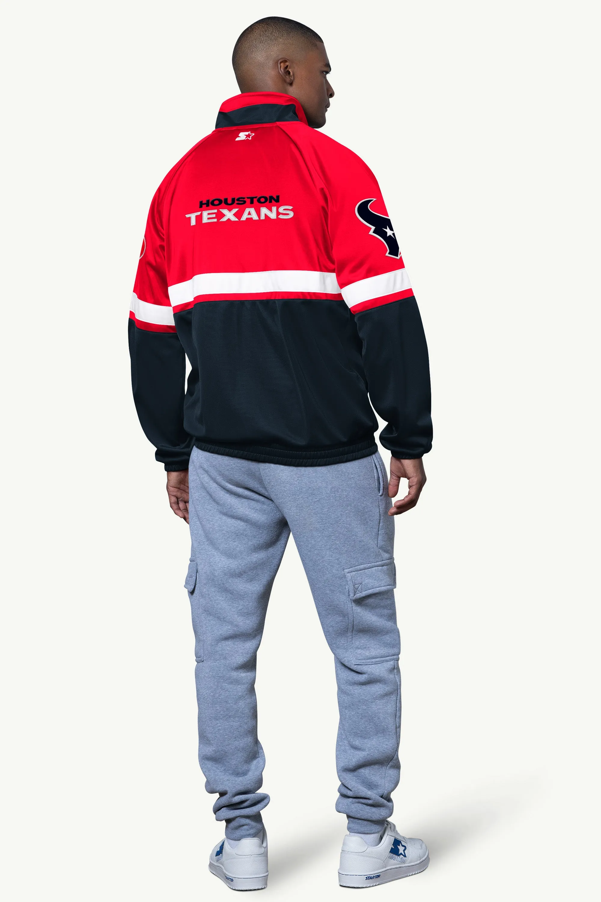 MENS HOUSTON TEXANS VETERAN TRACK JACKET sold by Starter product image thumbnail 2