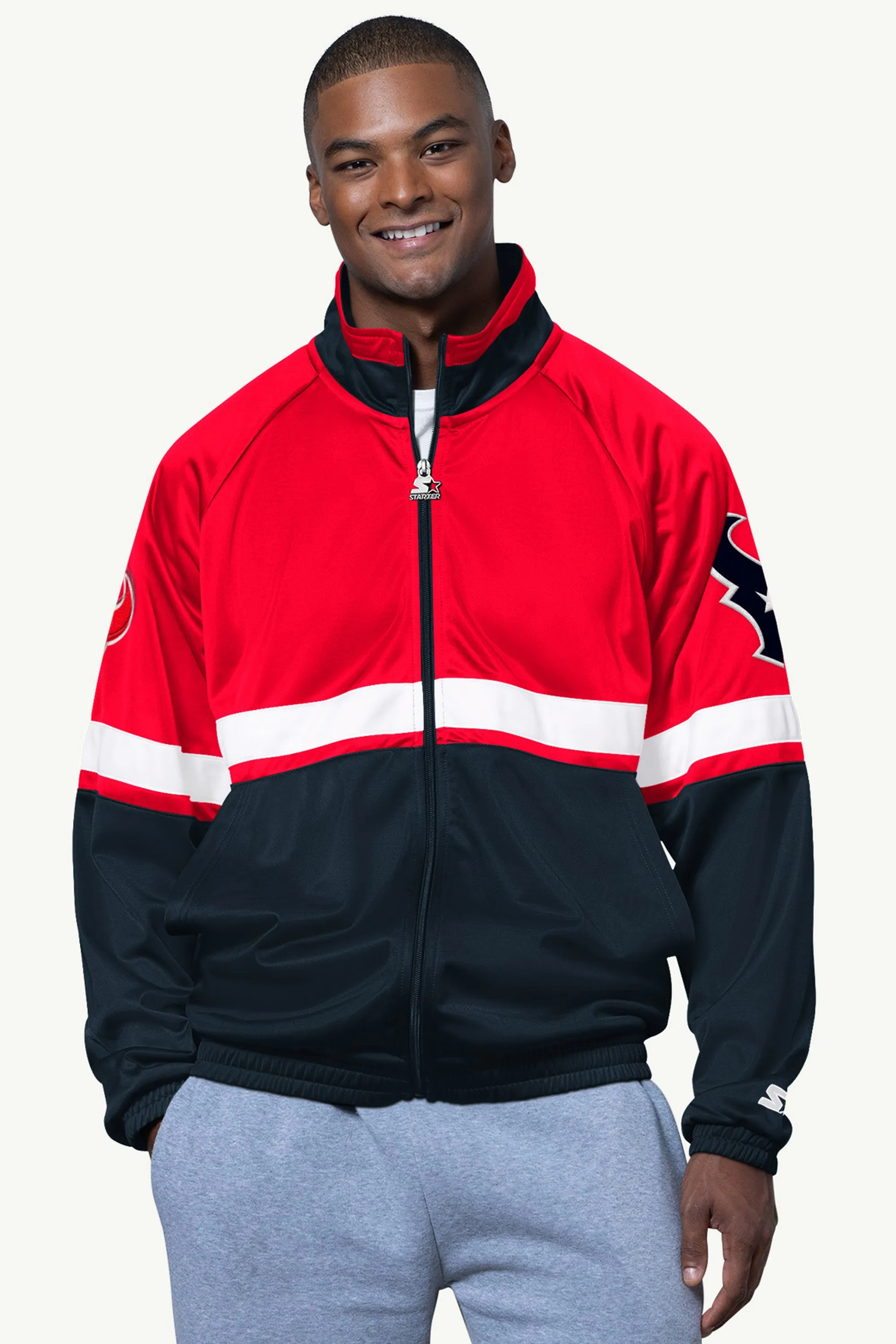 MENS HOUSTON TEXANS VETERAN TRACK JACKET sold by Starter