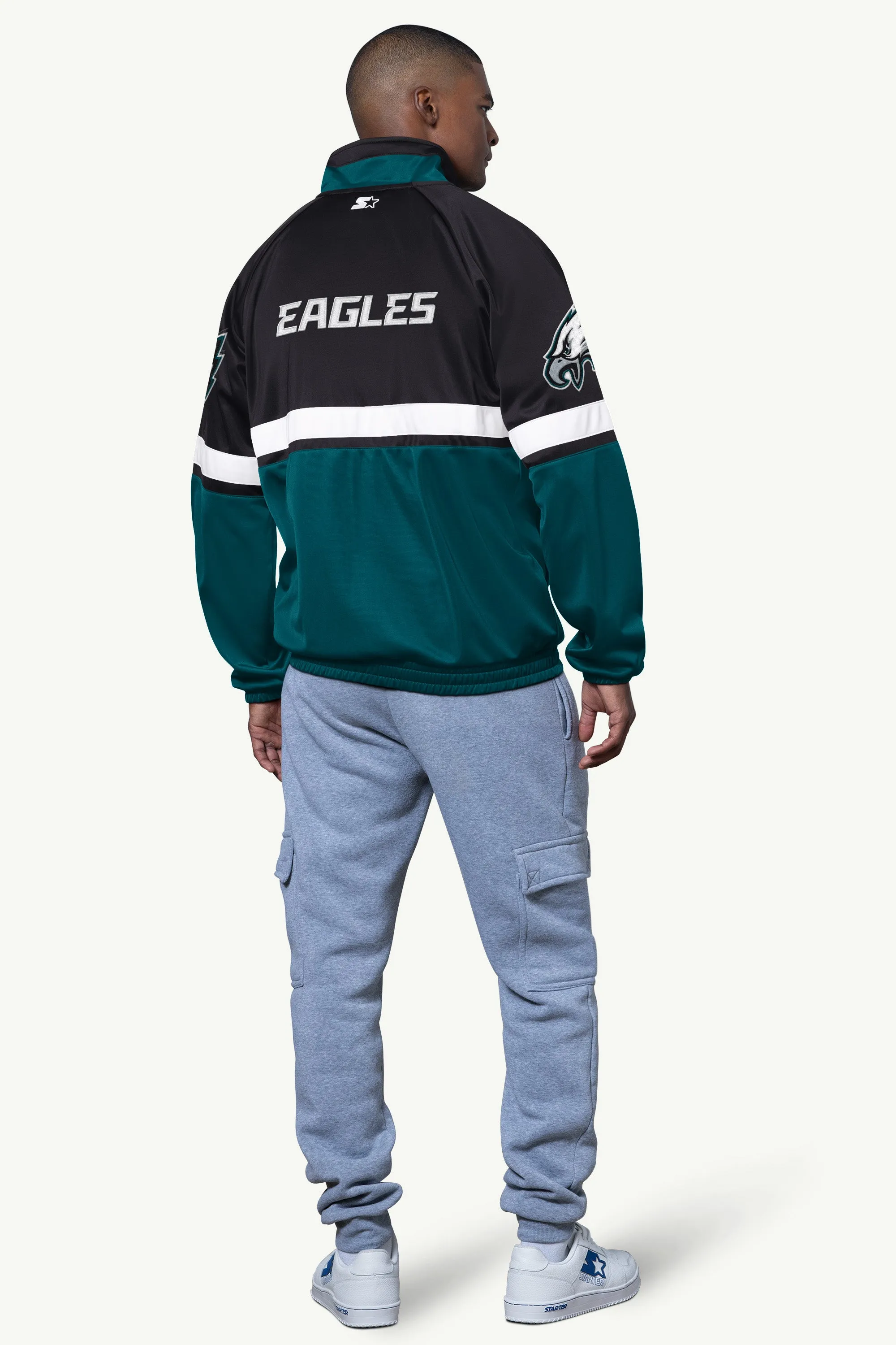 MENS PHILADELPHIA EAGLES VETERAN TRACK JACKET sold by Starter product image thumbnail 3