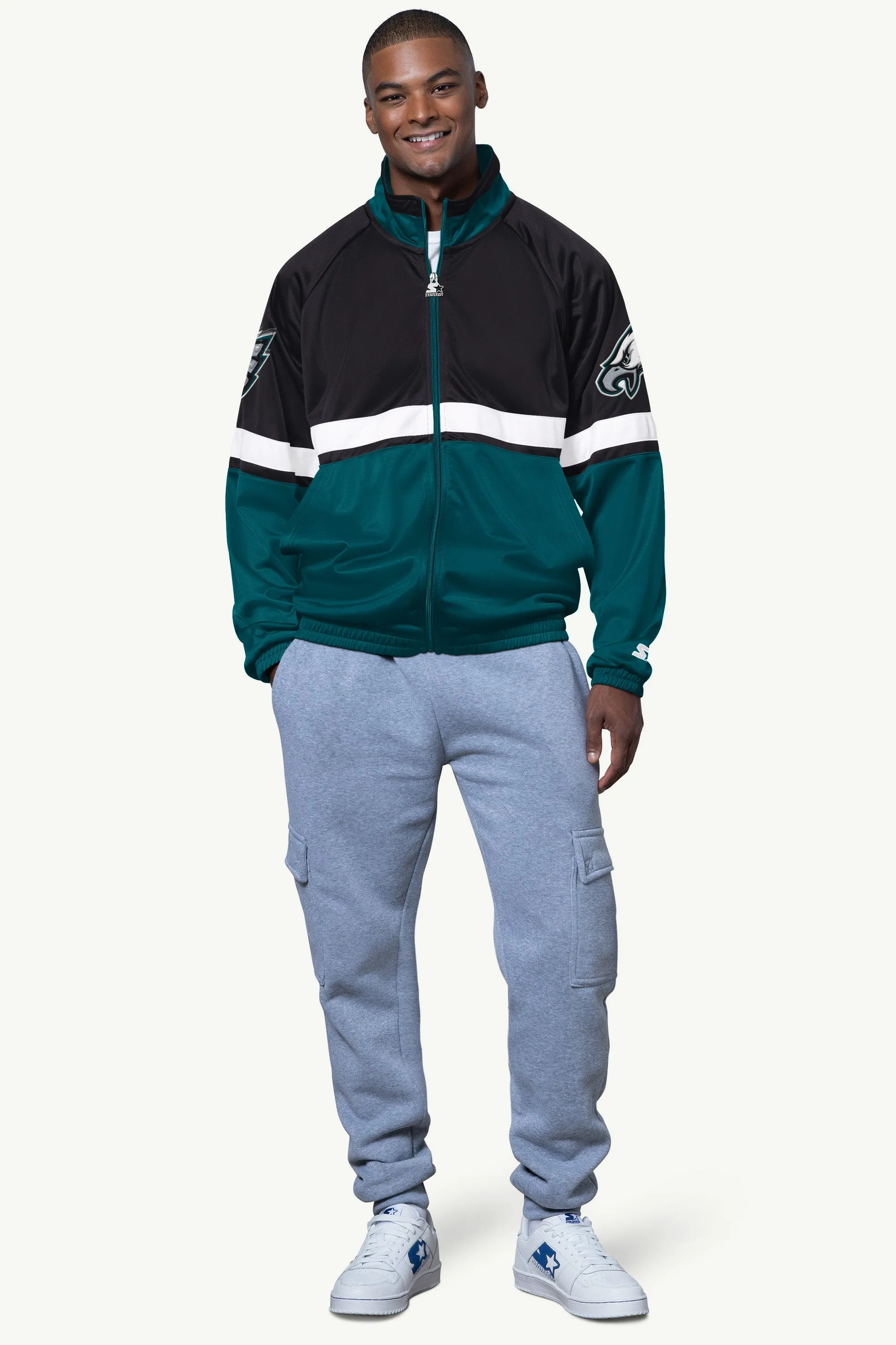MENS PHILADELPHIA EAGLES VETERAN TRACK JACKET sold by Starter product image thumbnail 2