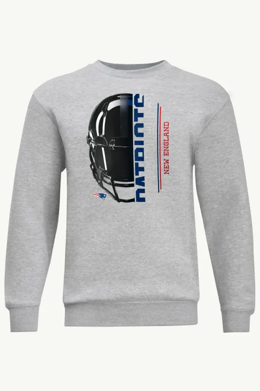 MENS NEW ENGLAND PATRIOTS HALF HELMET SWEATSHIRT made by Starter