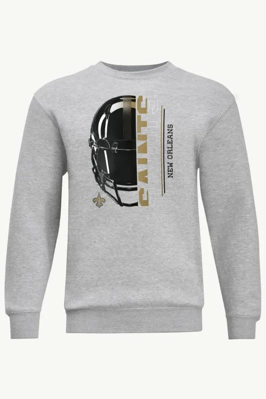 MENS NEW ORLEANS SAINTS HALF HELMET SWEATSHIRT sold by Starter