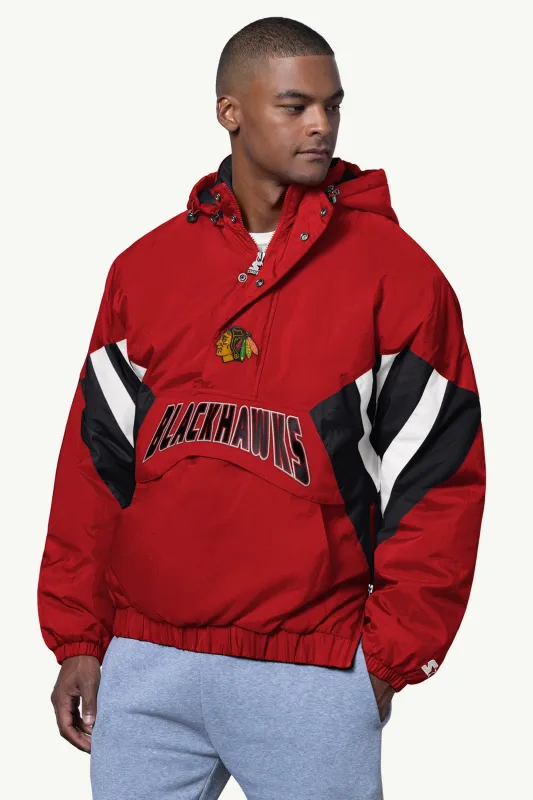 MENS CHICAGO BLACKHAWKS LINE UP BREAKAWAY CRINKLE POPOVER sold by Starter