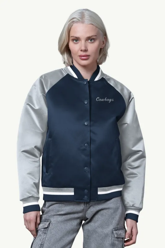 WOMENS DALLAS COWBOYS FINAL SCORE SATIN VARSITY JACKET sold by Starter