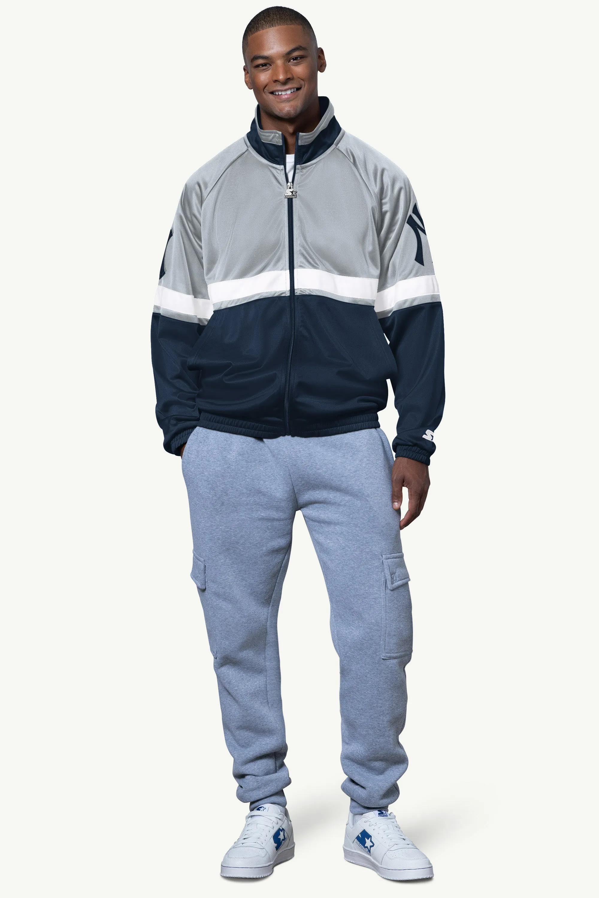 MENS NEW YORK YANKEES VETERAN TRACK JACKET sold by Starter product image thumbnail 3