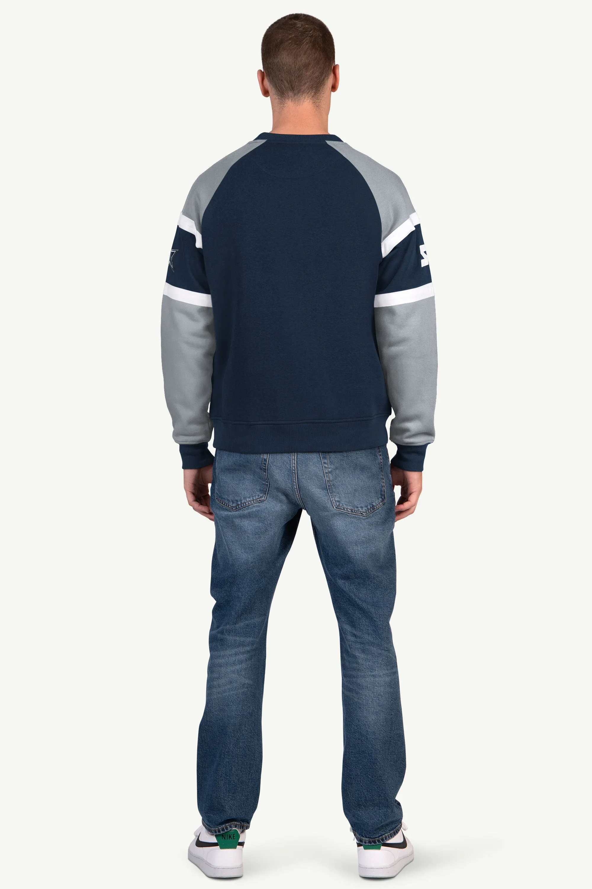 MENS DALLAS COWBOYS DIME BACK COLORBLOCK CREWNECK sold by Starter product image thumbnail 3