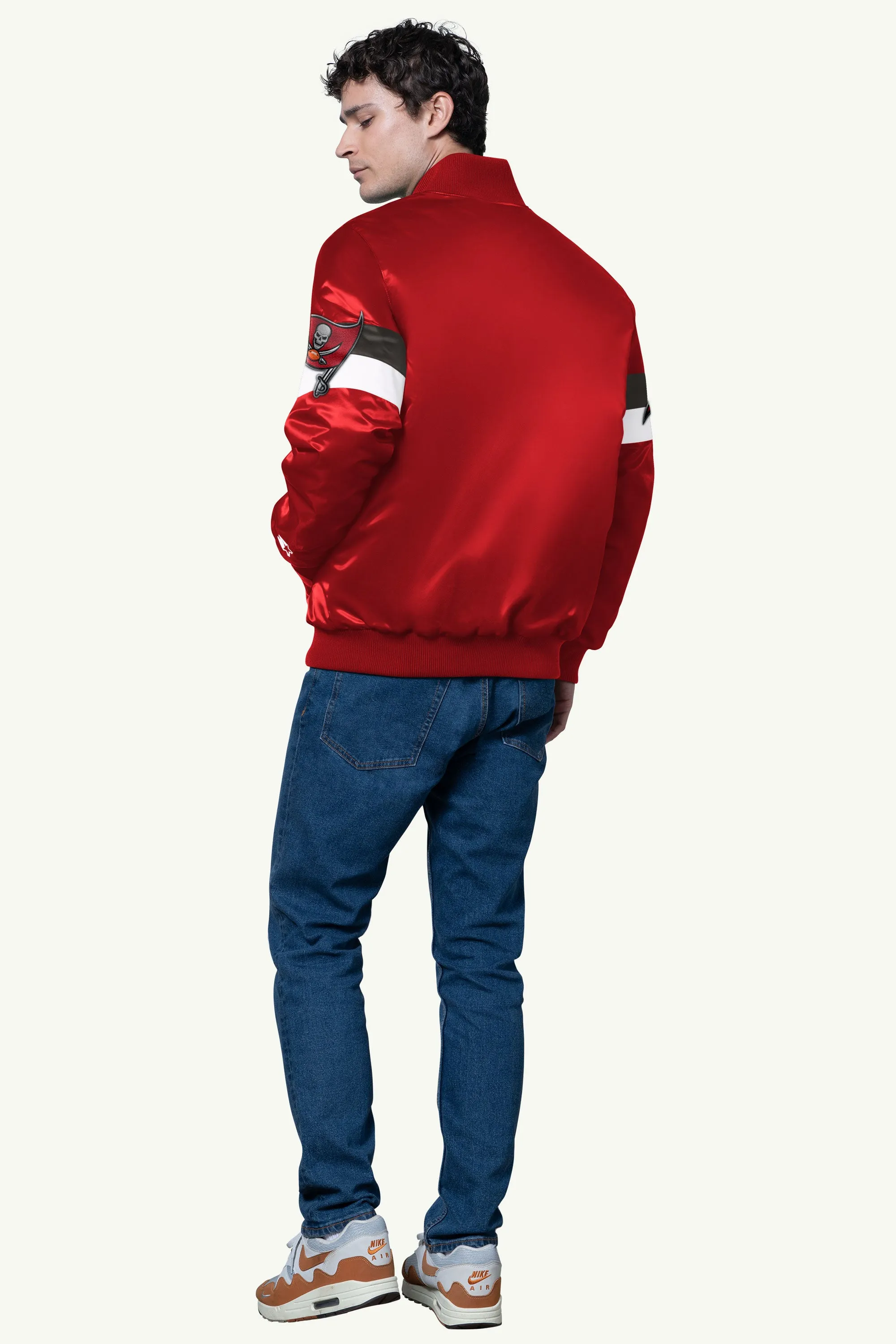 MENS TAMPA BAY BUCCANEERS TRIPLE OPTION SATIN VARSITY JACKET sold by Starter product image thumbnail 2