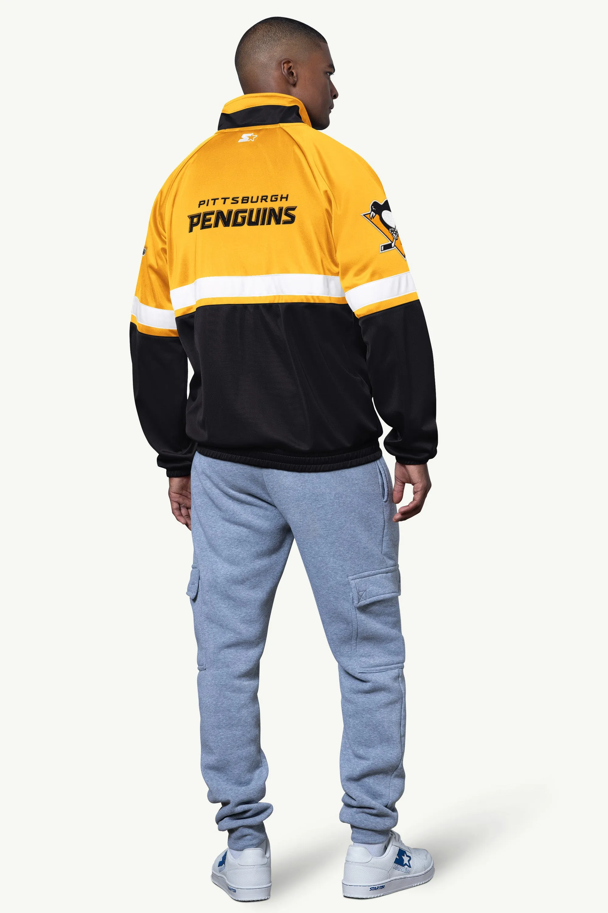 MENS PITTSBURGH PENGUINS VETERAN TRACK JACKET sold by Starter product image thumbnail 2