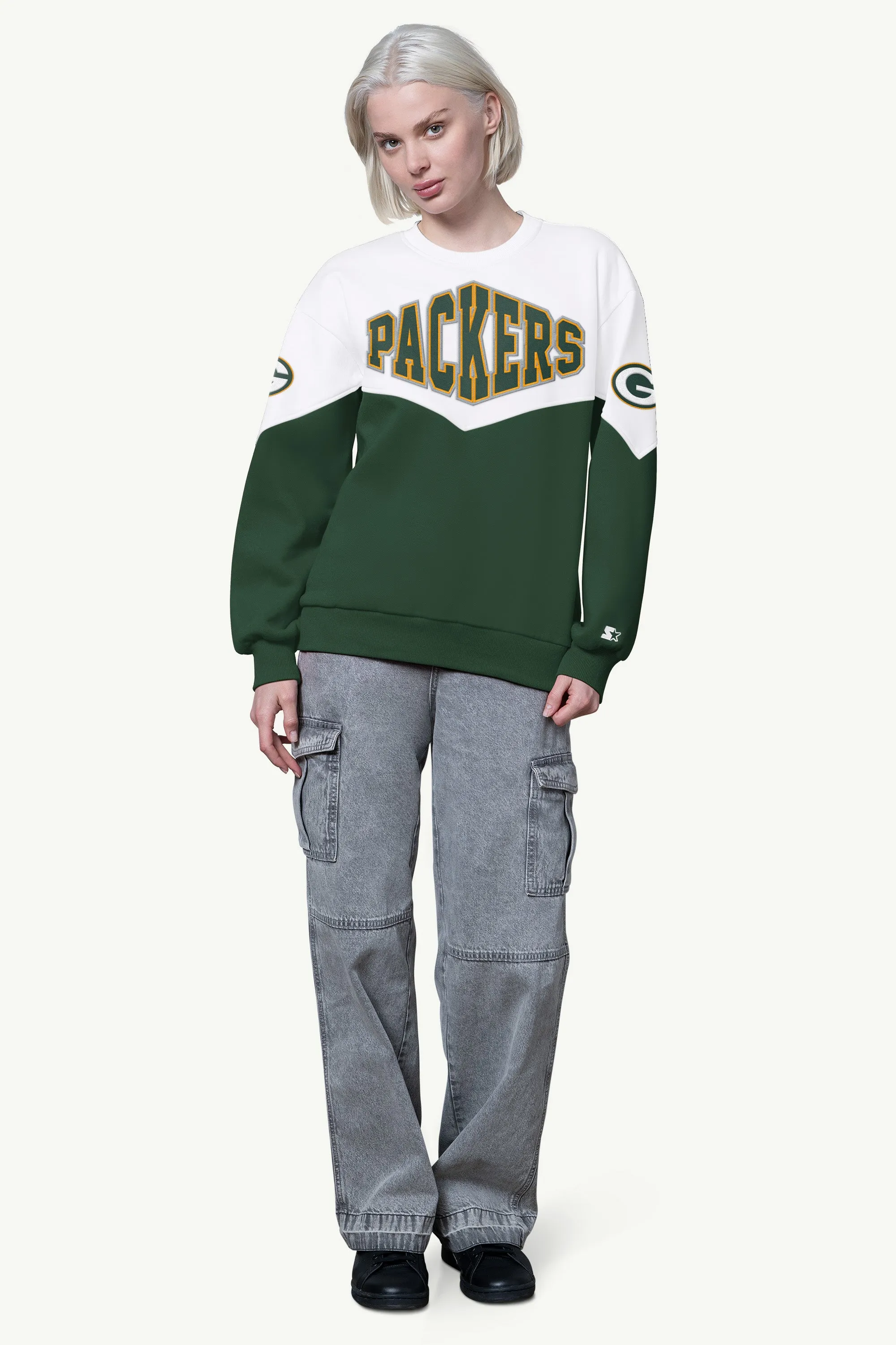 WOMENS GREEN BAY PACKERS CLUTCH HIT FLEECE sold by Starter product image thumbnail 2