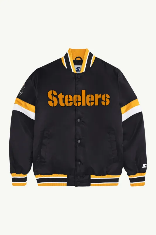 PITTSBURGH STEELERS HOME GAME VARSITY JACKET sold by Starter