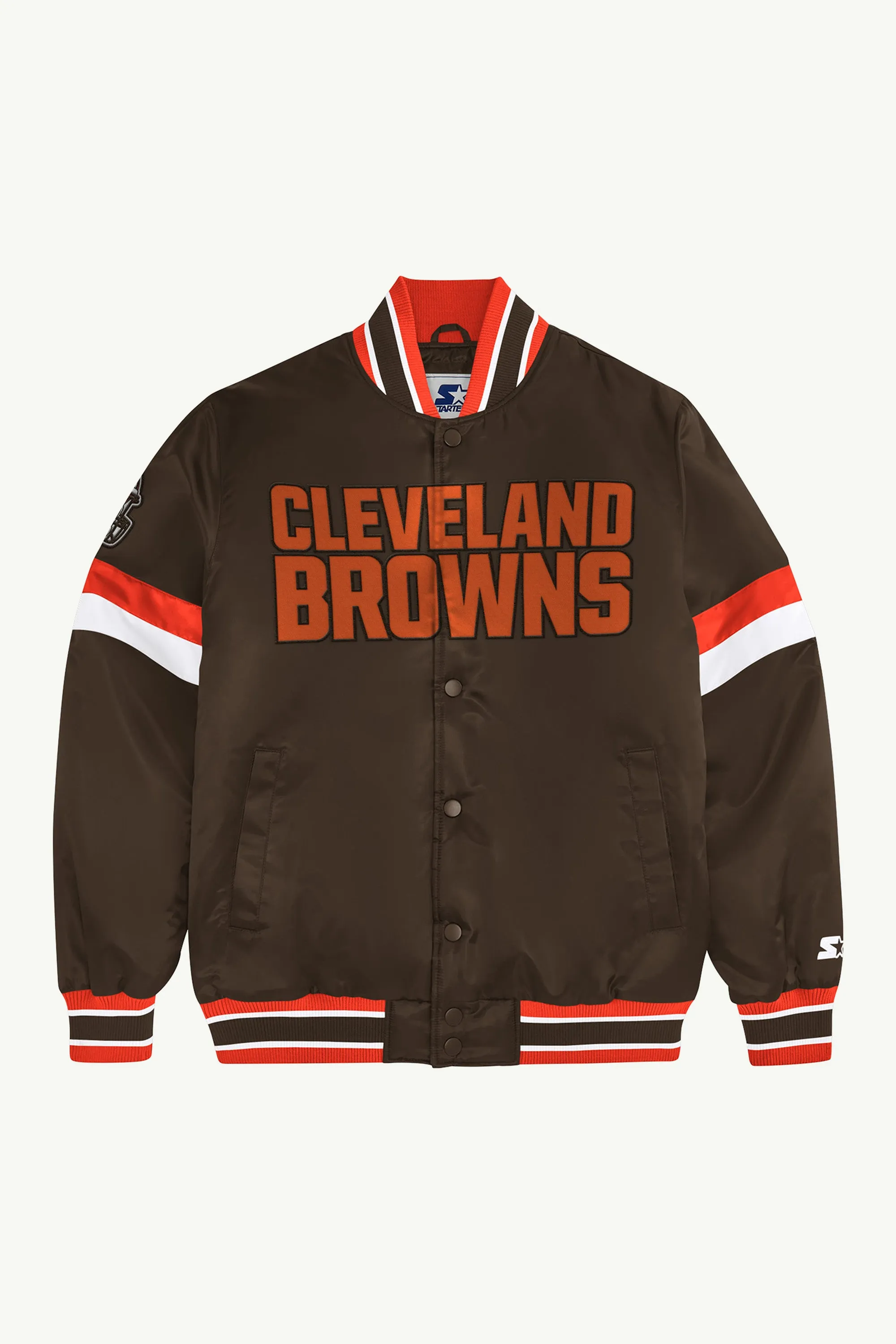 CLEVELAND BROWNS HOME GAME VARSITY JACKET sold by Starter