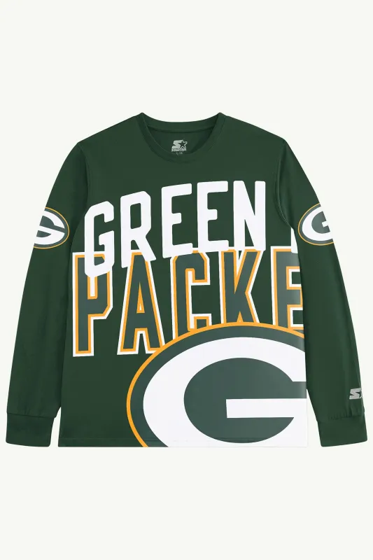 GREEN BAY PACKERS CLUTCH HIT LONG SLEEVE GRAPHIC TEE sold by Starter