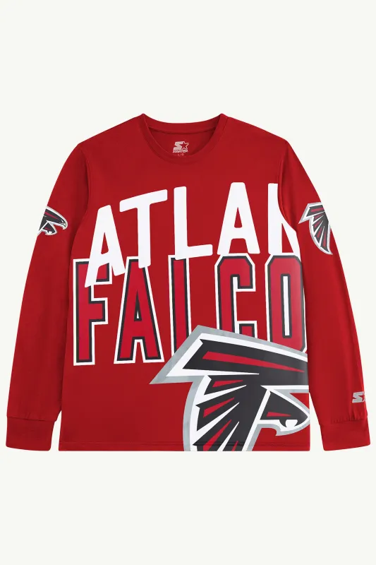 ATLANTA FALCONS CLUTCH HIT LONG SLEEVE GRAPHIC TEE sold by Starter