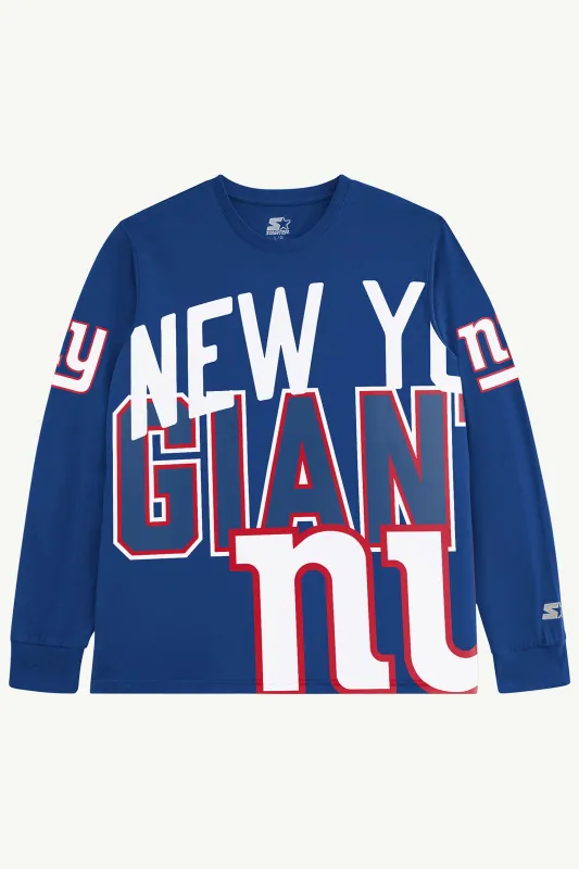 MENS NEW YORK GIANTS CLUTCH HIT LONG SLEEVE GRAPHIC TEE sold by Starter