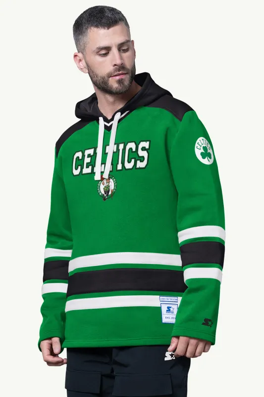 MENS BOSTON CELTICS SLAP SHOT HOODED HOCKEY PULLOVER sold by Starter