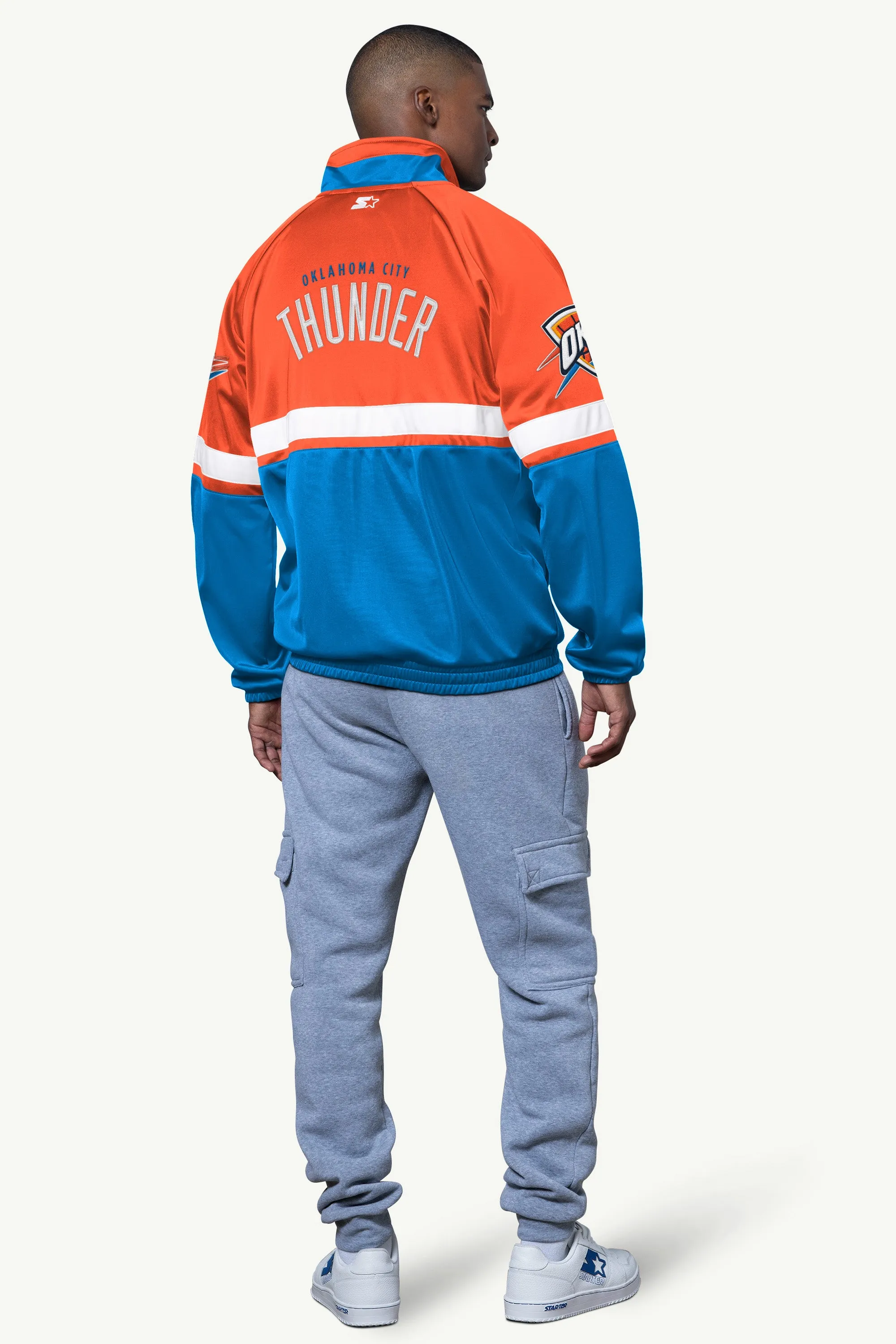 MENS OKLAHOMA CITY THUNDER VETERAN TRACK JACKET sold by Starter product image thumbnail 2
