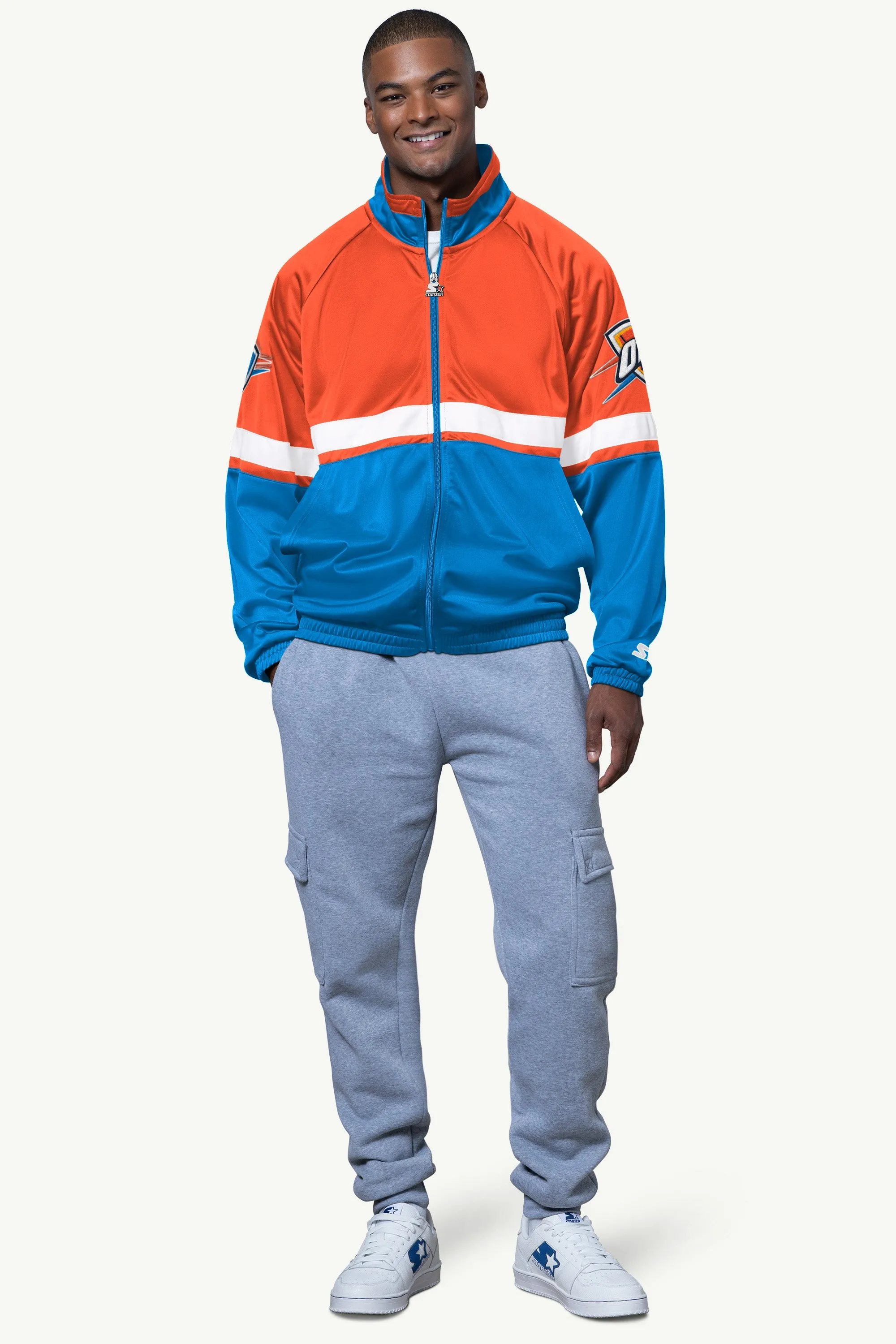 MENS OKLAHOMA CITY THUNDER VETERAN TRACK JACKET sold by Starter product image thumbnail 3