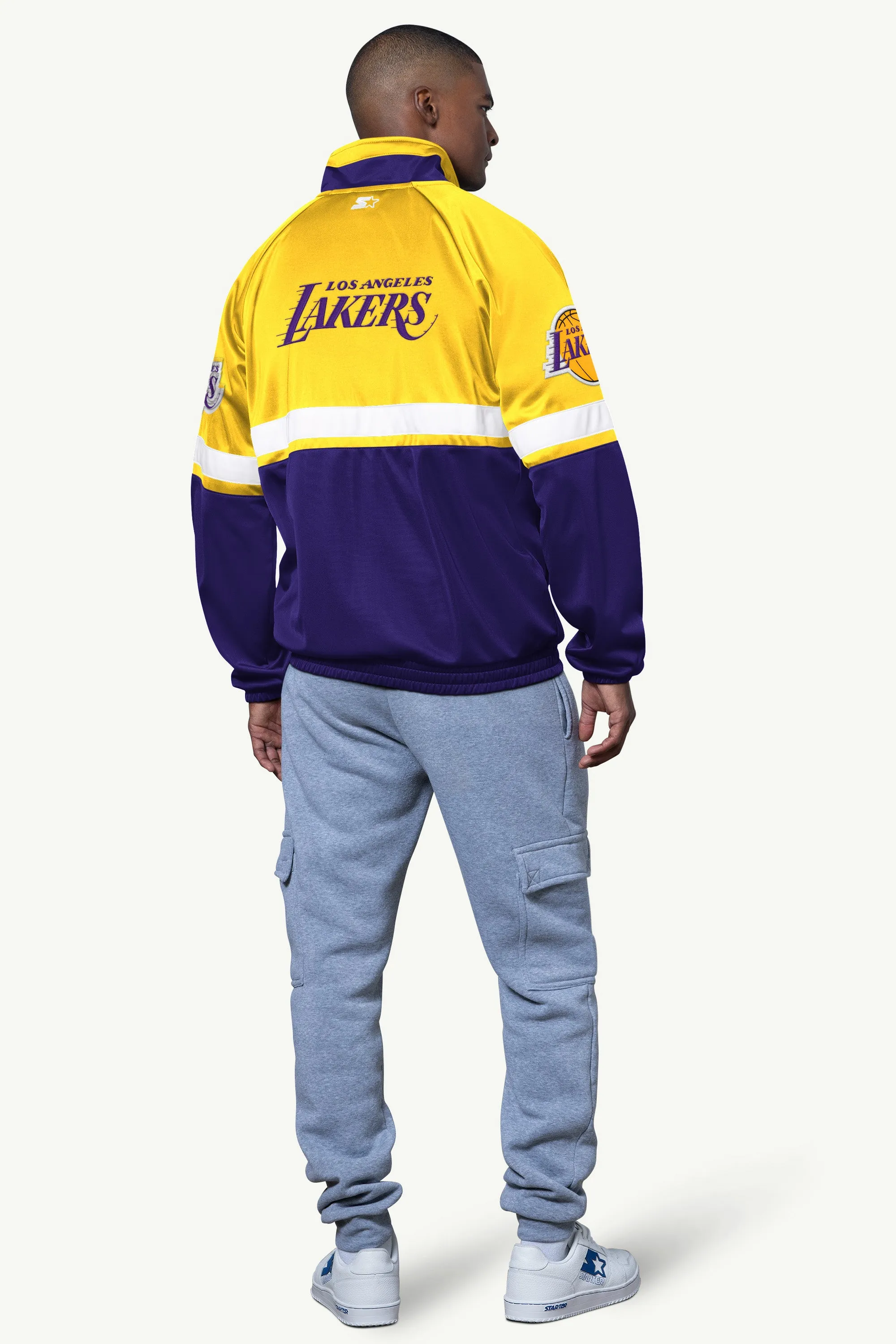 MENS LA LAKERS VETERAN TRACK JACKET sold by Starter product image thumbnail 2