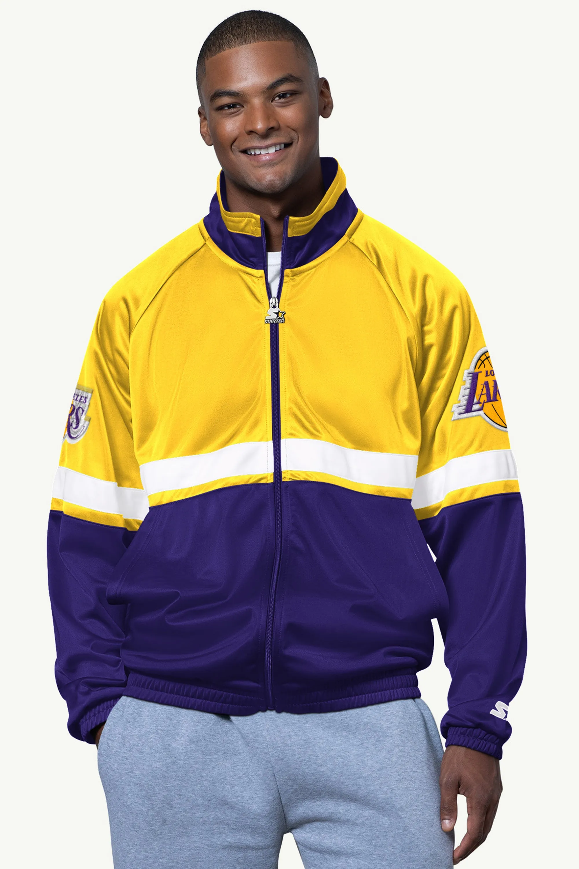 MENS LA LAKERS VETERAN TRACK JACKET sold by Starter