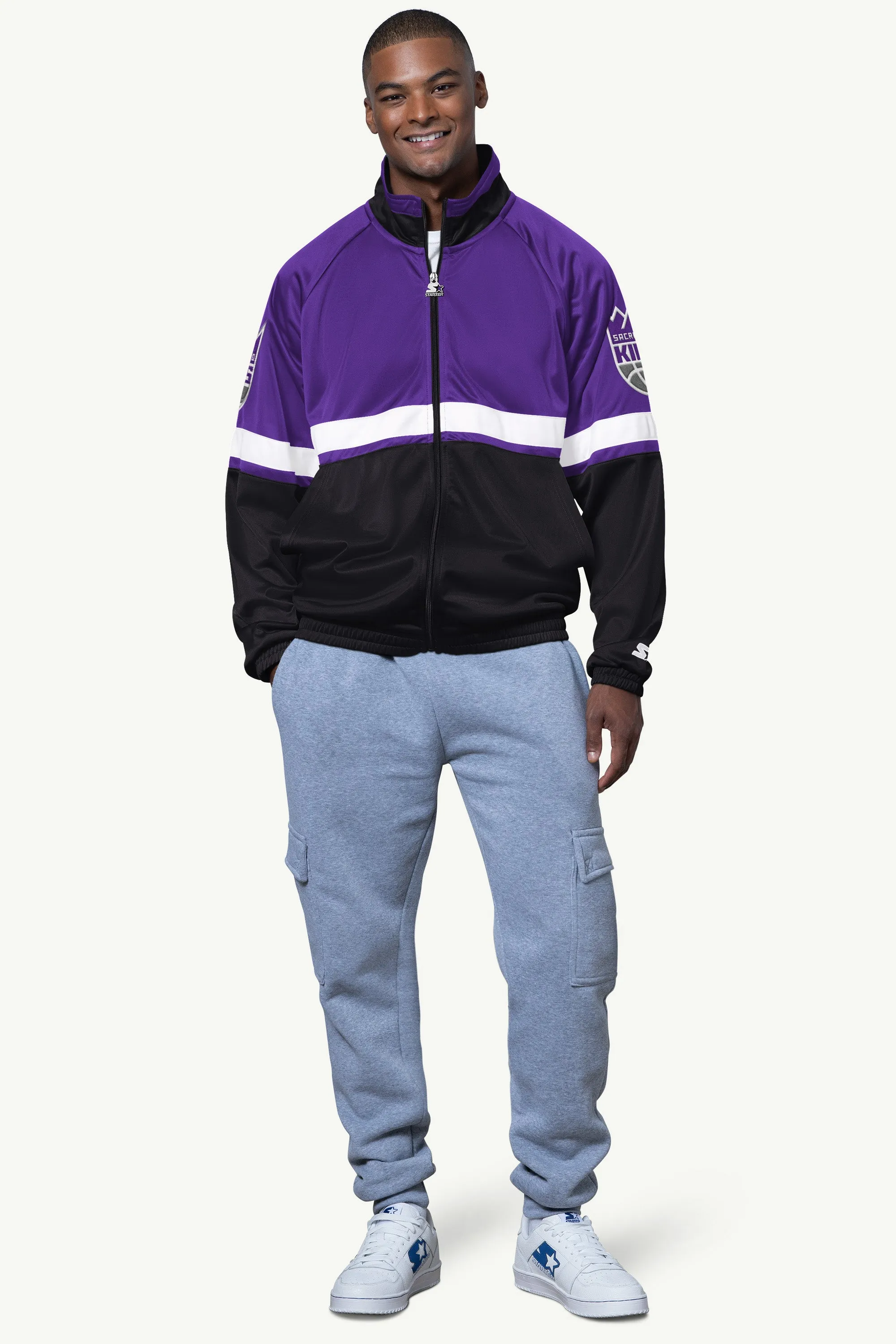 MENS SACRAMENTO KINGS VETERAN TRACK JACKET sold by Starter product image thumbnail 3