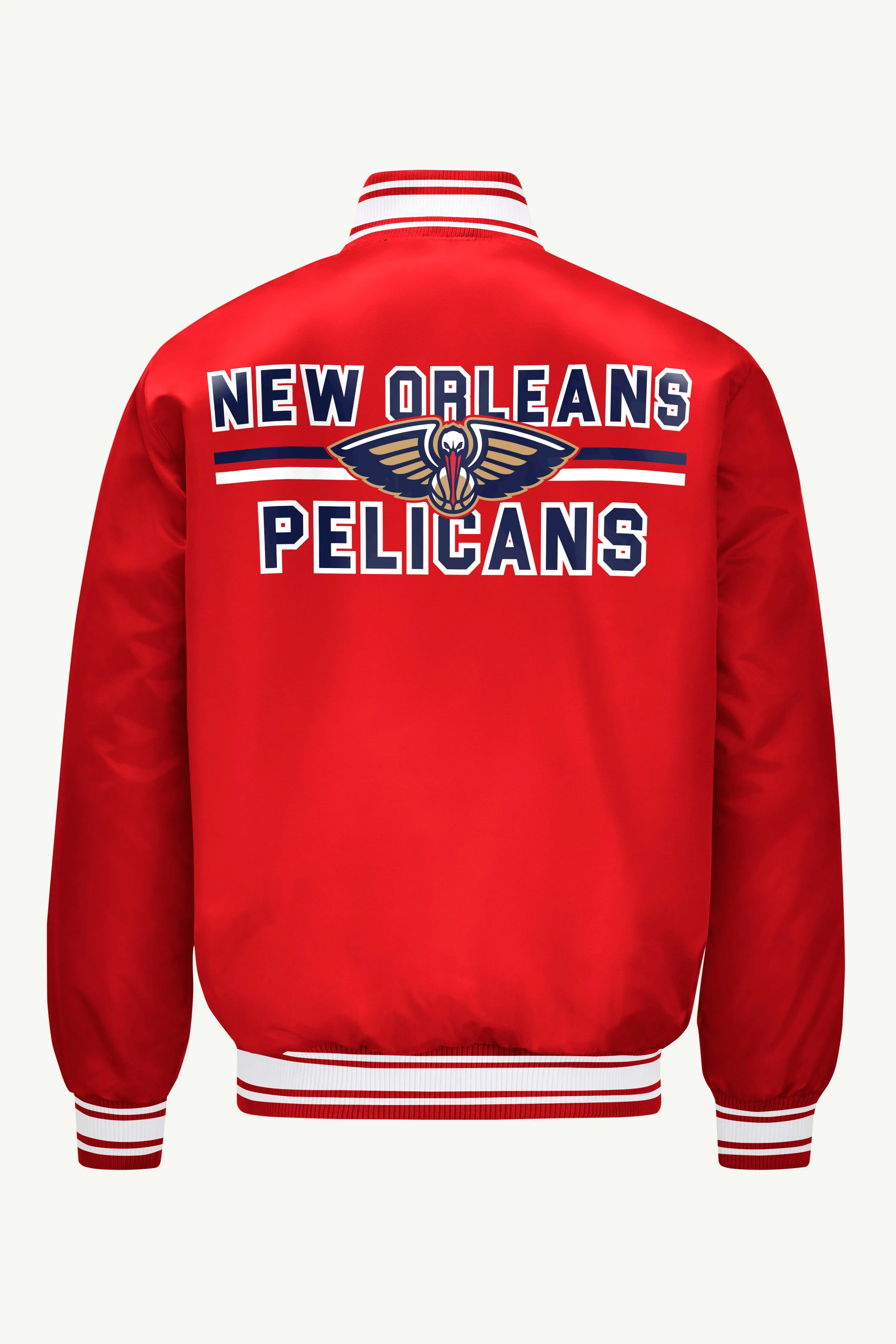 MENS NEW ORLEAN PELICANS MESH LOOK SATIN VARSITY JACKET sold by Starter product image thumbnail 2