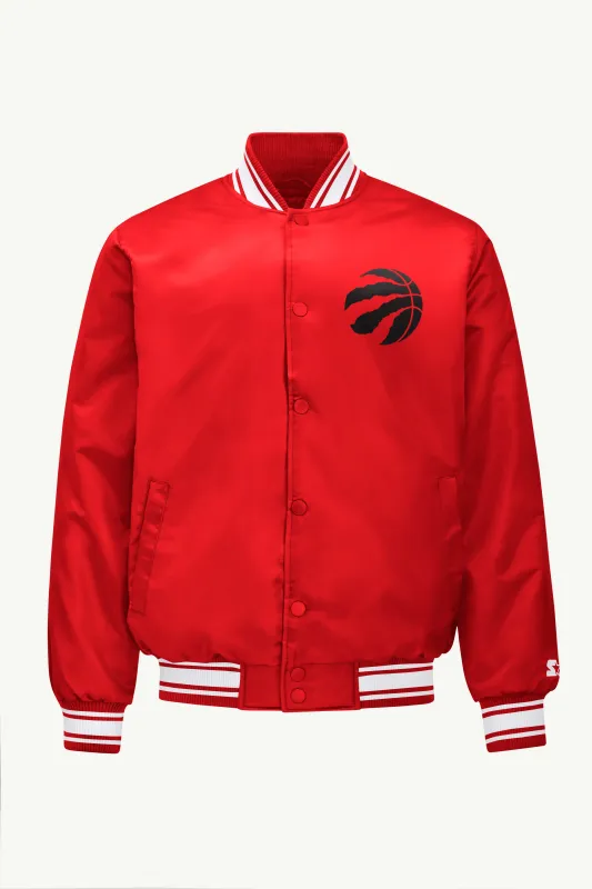 MENS TORONTO RAPTORS MESH LOOK SATIN VARSITY JACKET sold by Starter