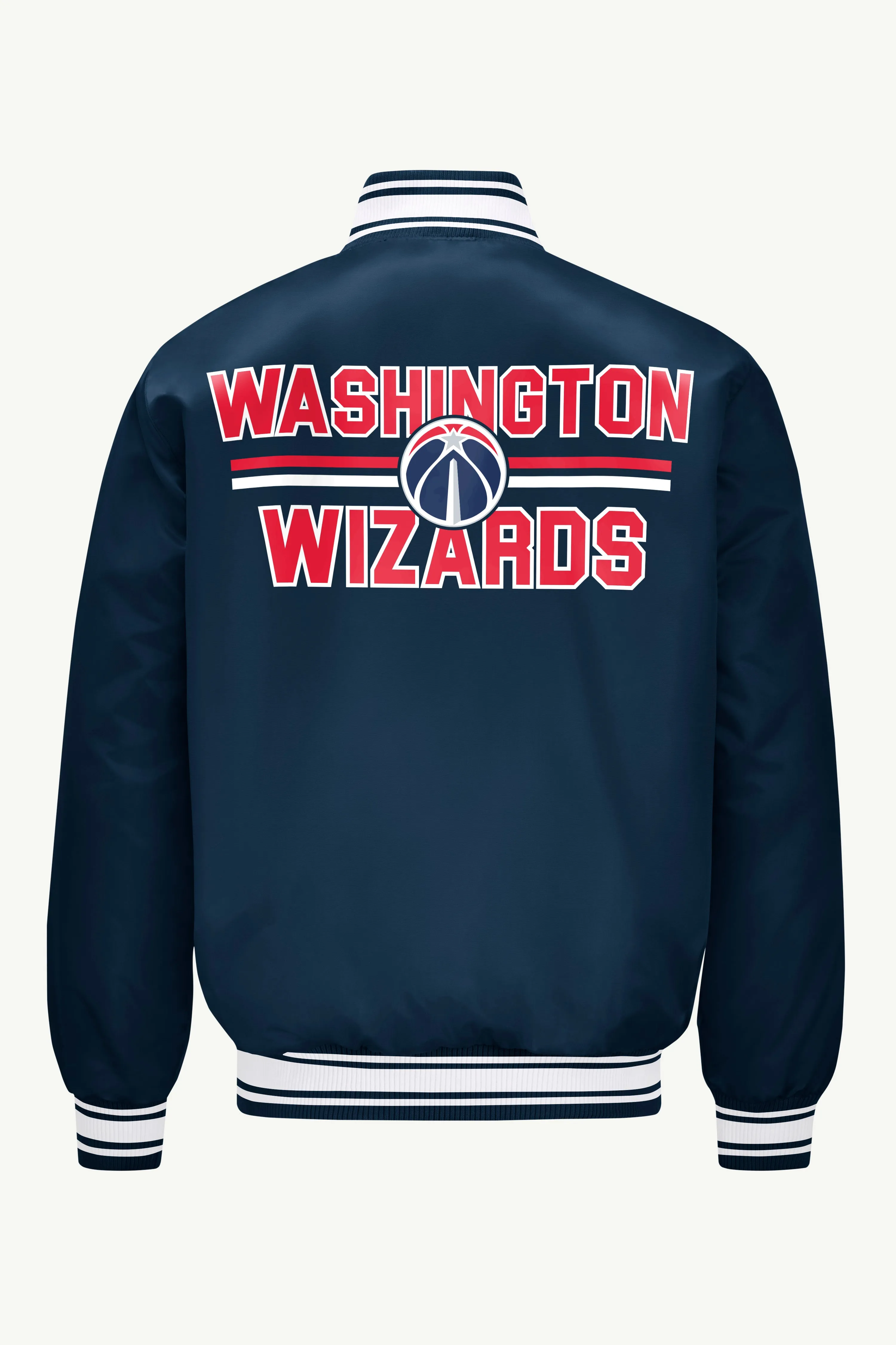 MENS WASHINGTON WIZARDS MESH LOOK SATIN VARSITY JACKET sold by Starter product image thumbnail 2