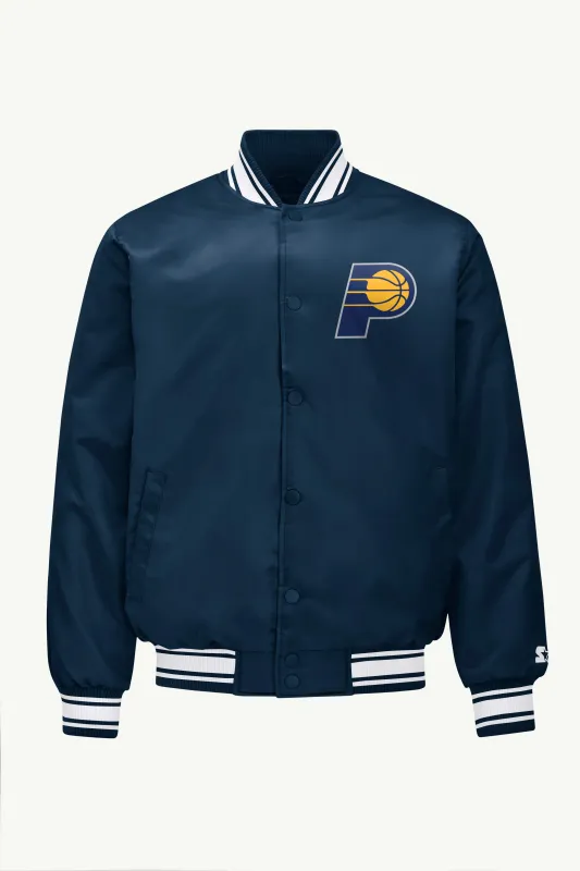 MENS INDIANA PACERS MESH LOOK SATIN VARSITY JACKET sold by Starter