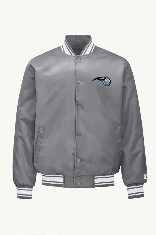 MENS ORLANDO MAGIC MESH LOOK SATIN VARSITY JACKET sold by Starter