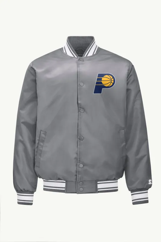 MENS INDIANA PACERS MESH LOOK SATIN VARSITY JACKET sold by Starter