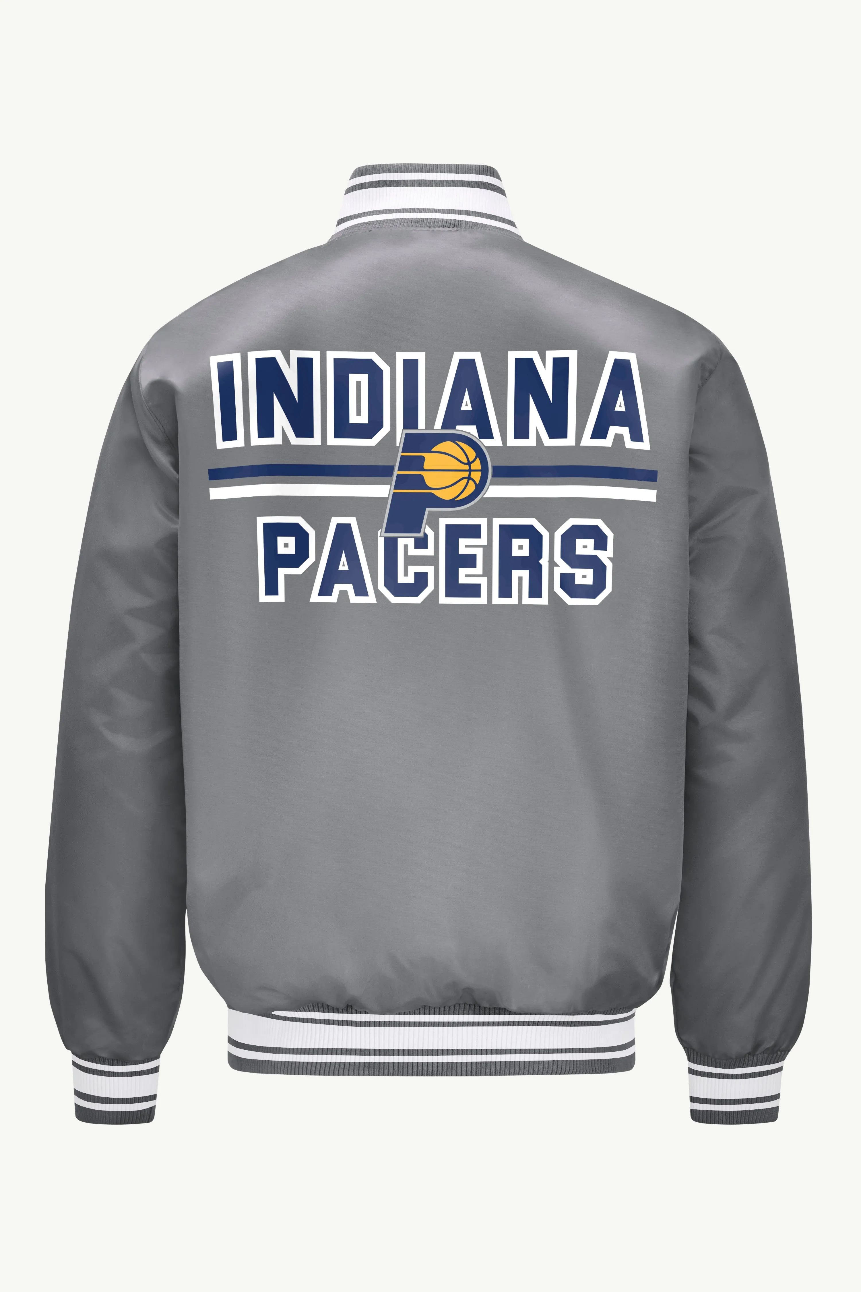 MENS INDIANA PACERS MESH LOOK SATIN VARSITY JACKET sold by Starter product image thumbnail 2