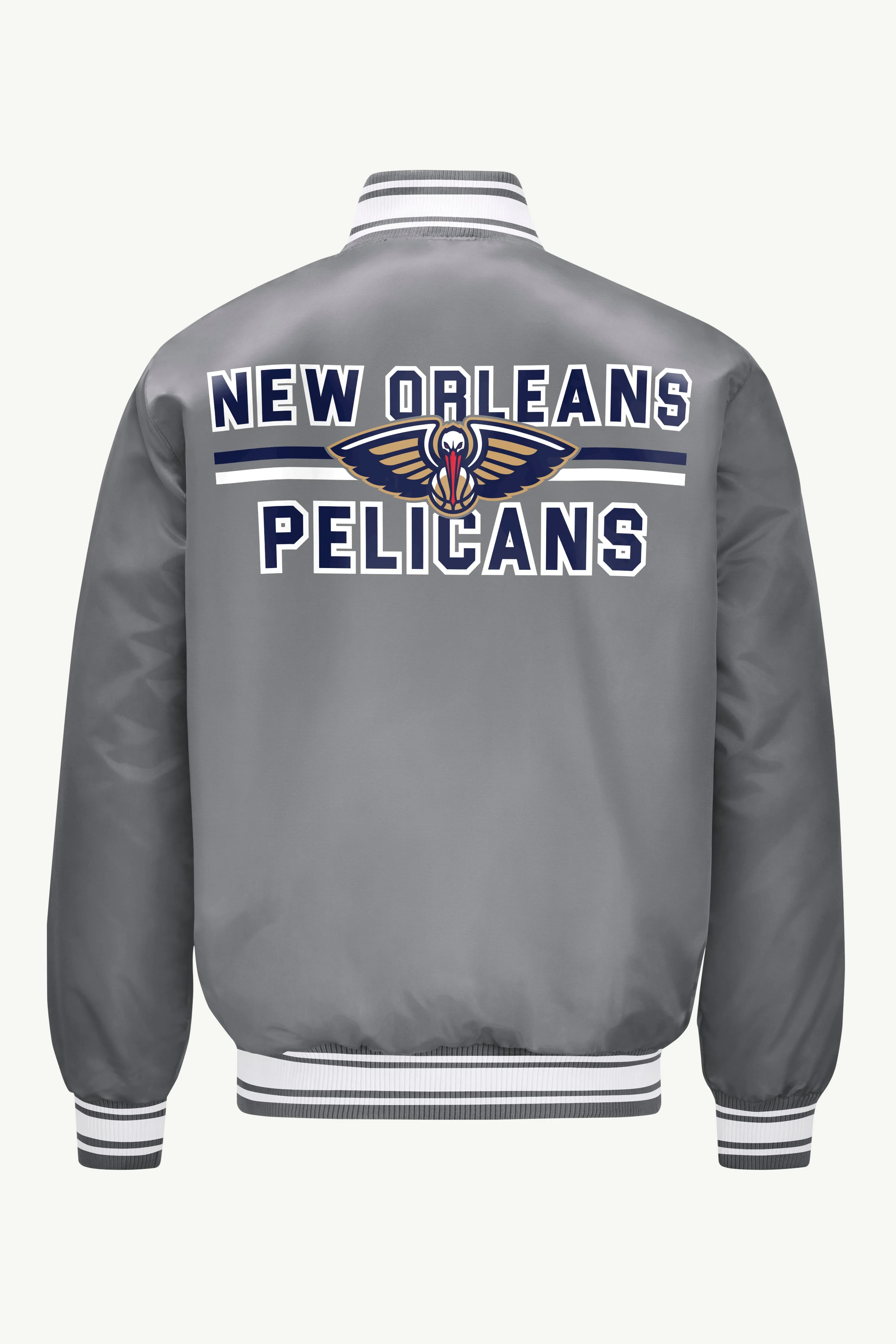 MENS NEW ORLEAN PELICANS MESH LOOK SATIN VARSITY JACKET sold by Starter product image thumbnail 2