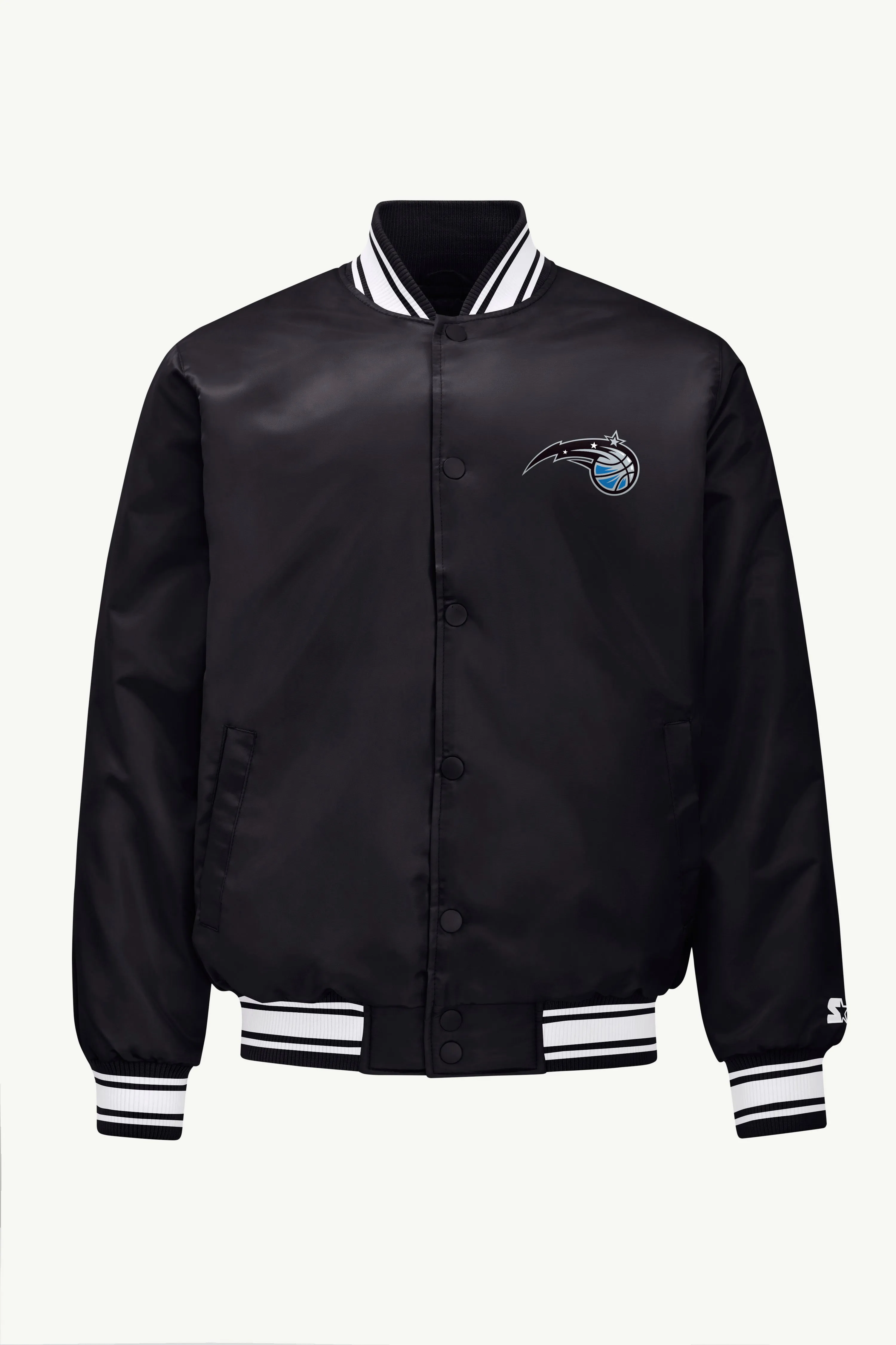 MENS ORLANDO MAGIC MESH LOOK SATIN VARSITY JACKET sold by Starter