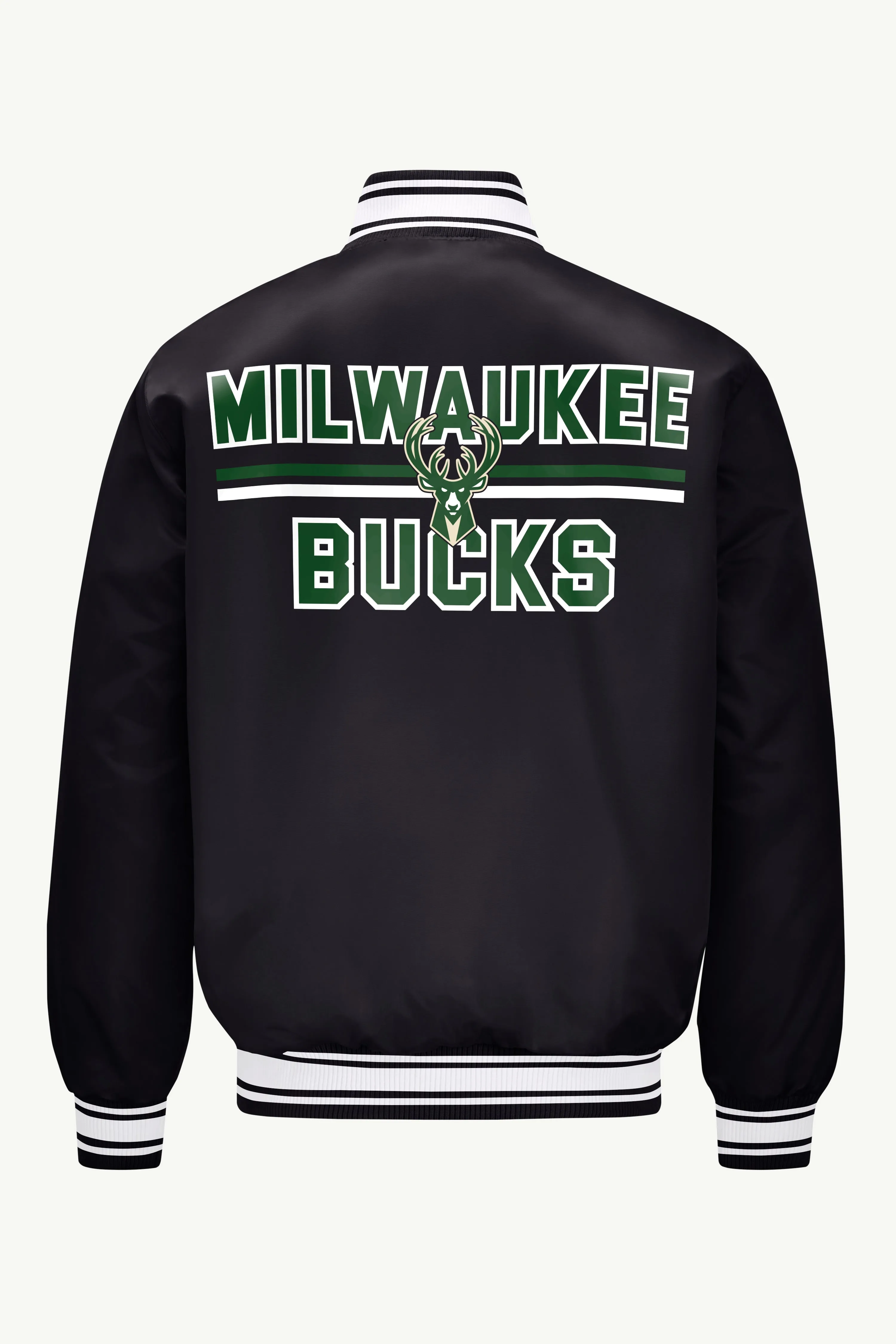 MENS MILWAUKEE BUCKS MESH LOOK SATIN VARSITY JACKET sold by Starter product image thumbnail 2