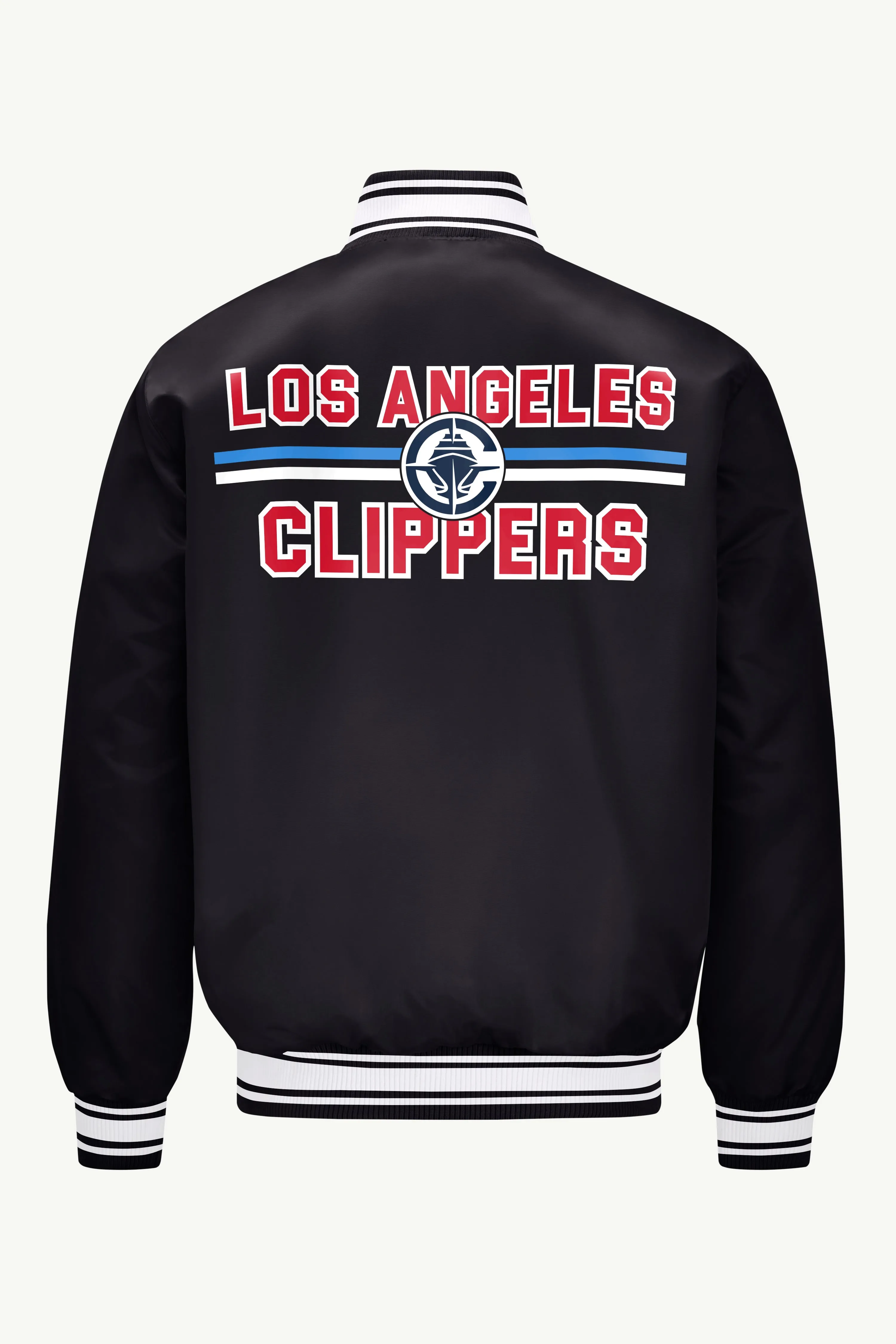 MENS LOS ANGELES CLIPPERS MESH LOOK SATIN VARSITY JACKET sold by Starter product image thumbnail 2