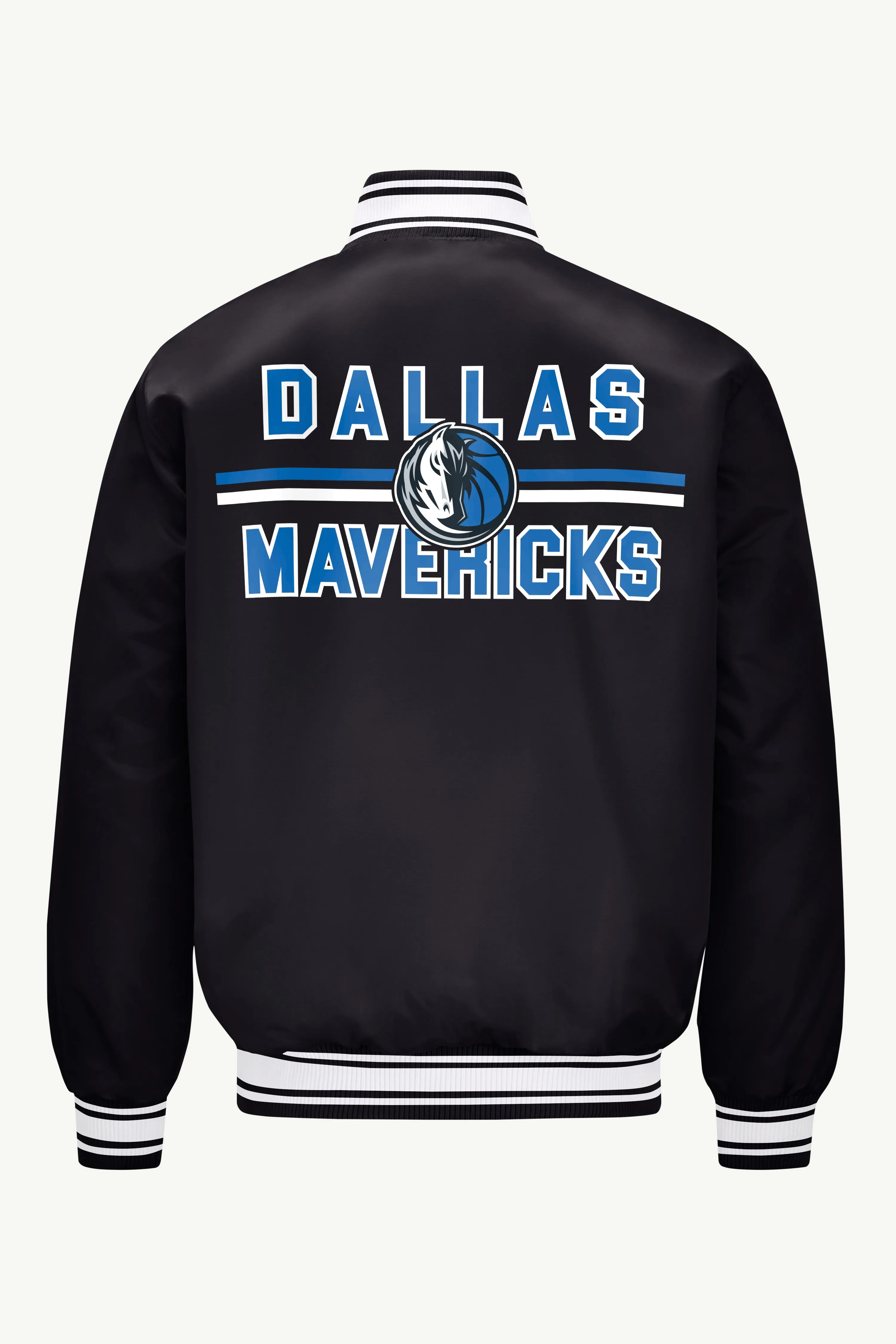 MENS DALLAS MAVERICKS MESH LOOOK SATIN VARSITY JACKET sold by Starter product image thumbnail 2
