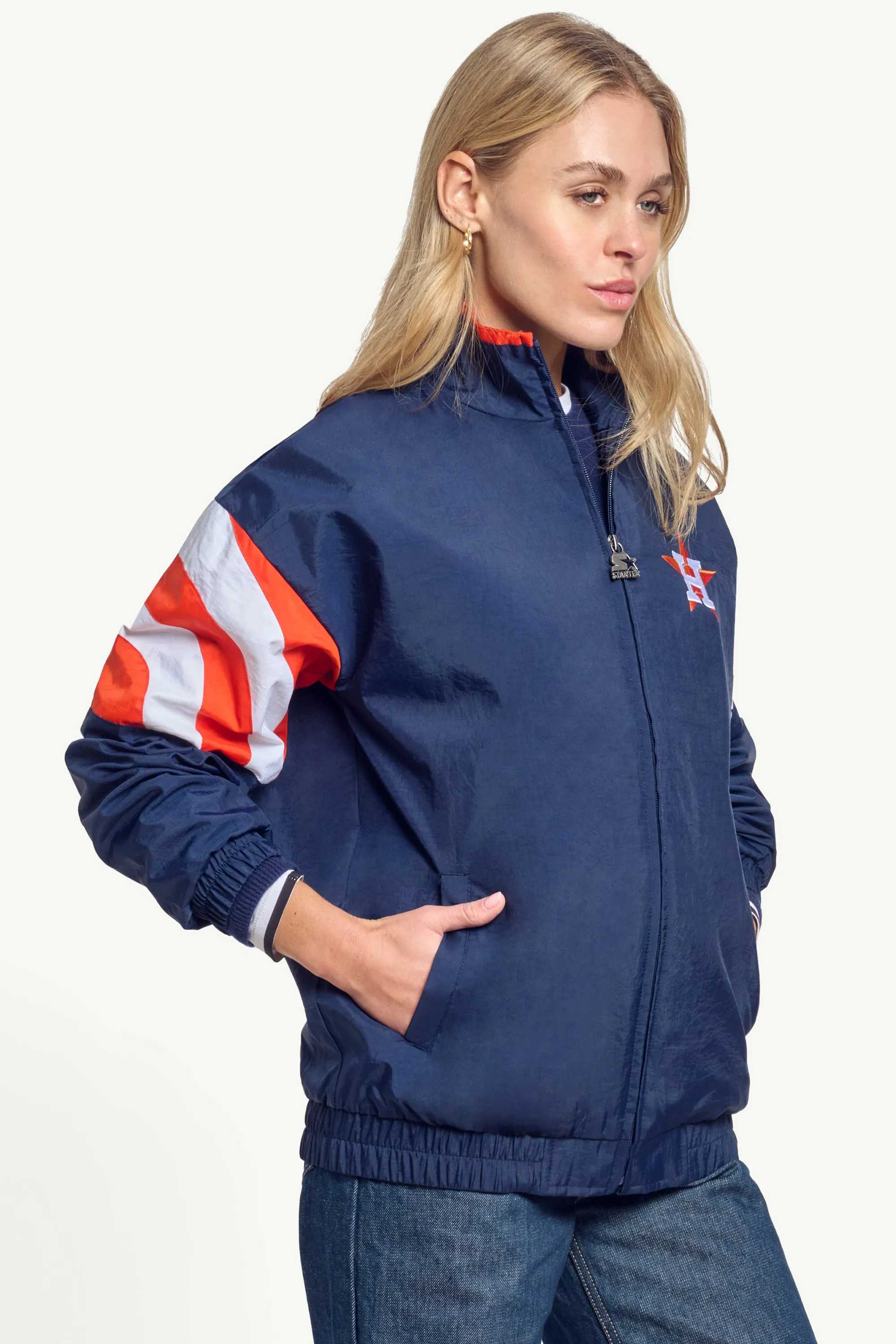 WOMENS HOUSTON ASTROS ZIP JACKET sold by Starter product image thumbnail 3