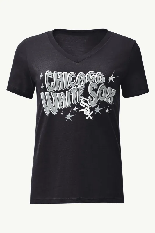 WOMENS CHICAGO WHITE SOX FIREWORKS V NECK T SHIRT sold by Starter